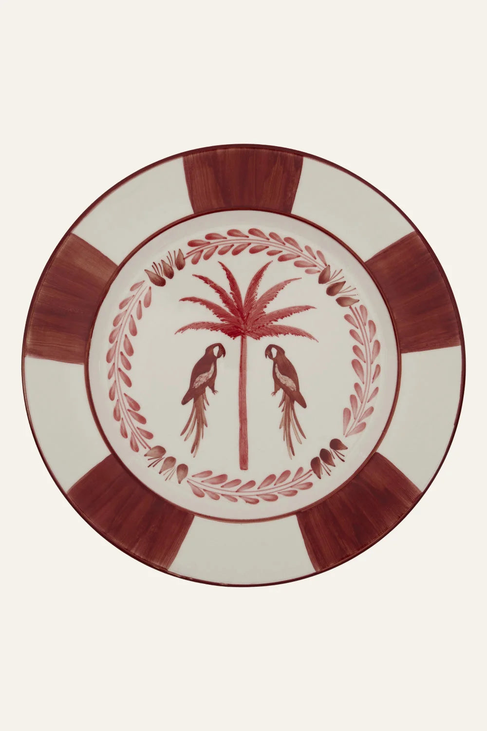 Premium Macao Porcelain Dinner Plate Set of 2 - Elegant 10.5