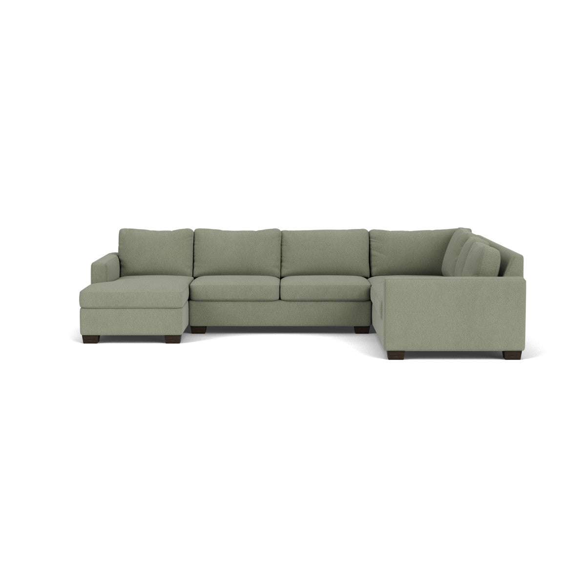 Track 141 Corner Sectional Sofa with Full Sleeper & Left Chaise - Modern L-Shaped Couch for Small Spaces, Living Room, Apartment & Home Theater Comfort