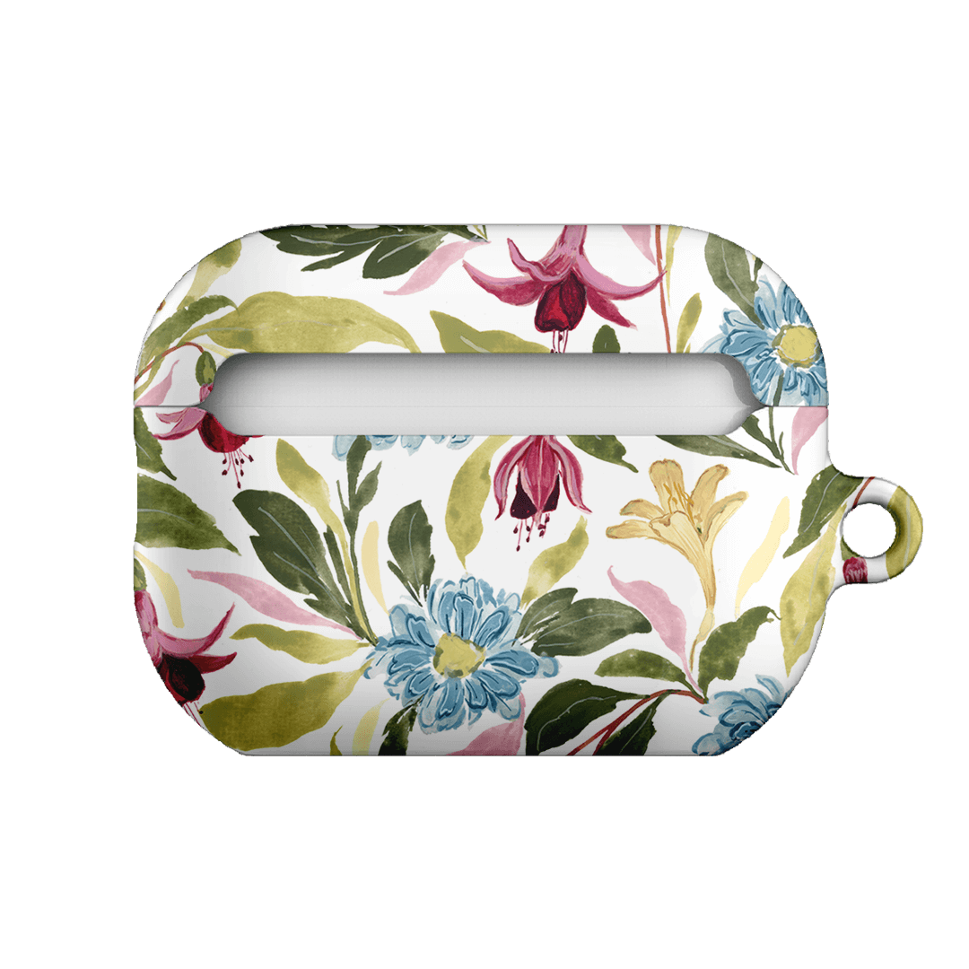 Premium AirPods Pro Case with Trailing Fuchsia Design - Stylish & Protective Cover for Everyday Use, Commuting, and Travel