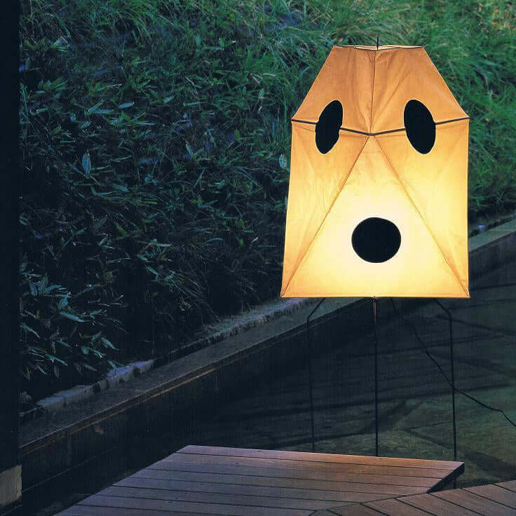 Akari UF3 Q Floor Lamp - Modern Japanese Paper Light for Living Room, Bedroom & Office - Warm Ambient Lighting for Home Decor & Relaxation