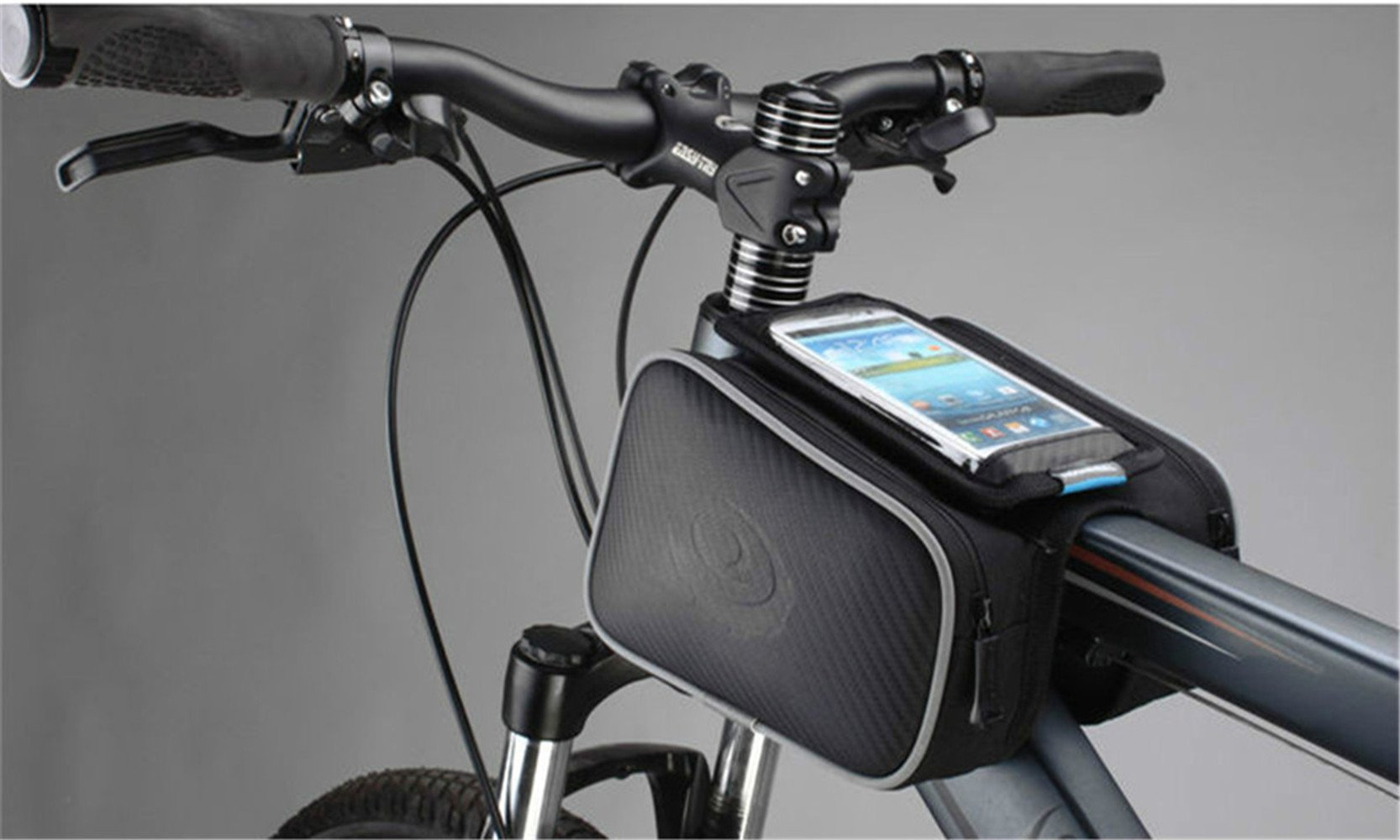 Premium Bike Phone Holder - Universal Waterproof Cycling Phone Pouch for iPhone & Android - Perfect for Mountain Biking, Commuting & Outdoor Adventures