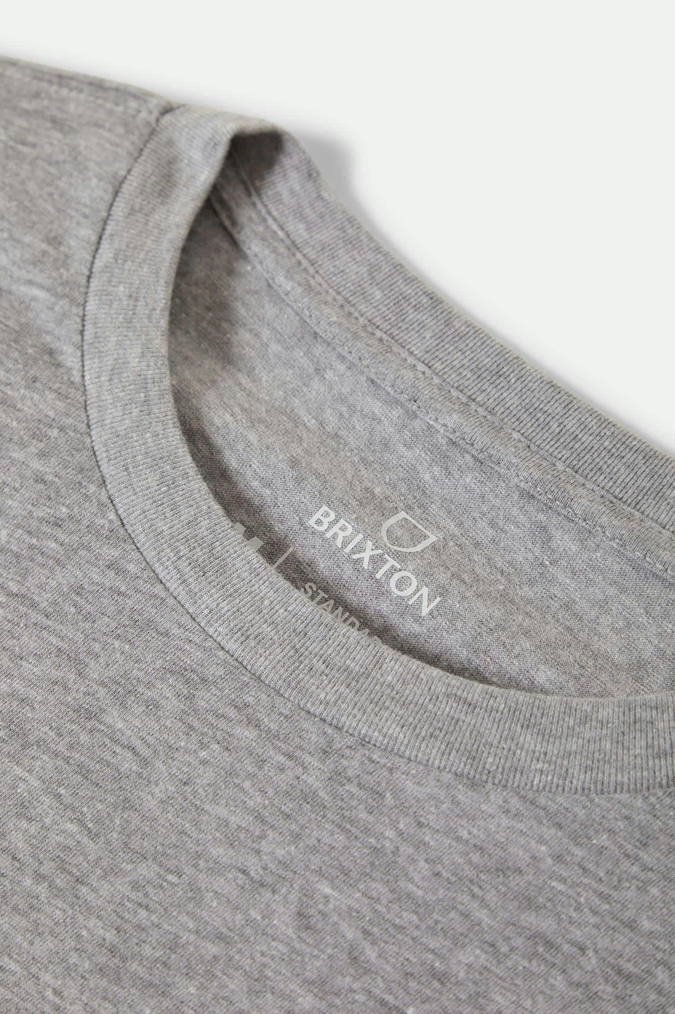 Inwood Short Sleeve Standard T-Shirt for Men - Heather Grey - Soft Cotton Casual Tee for Everyday Wear, Gym, and Outings