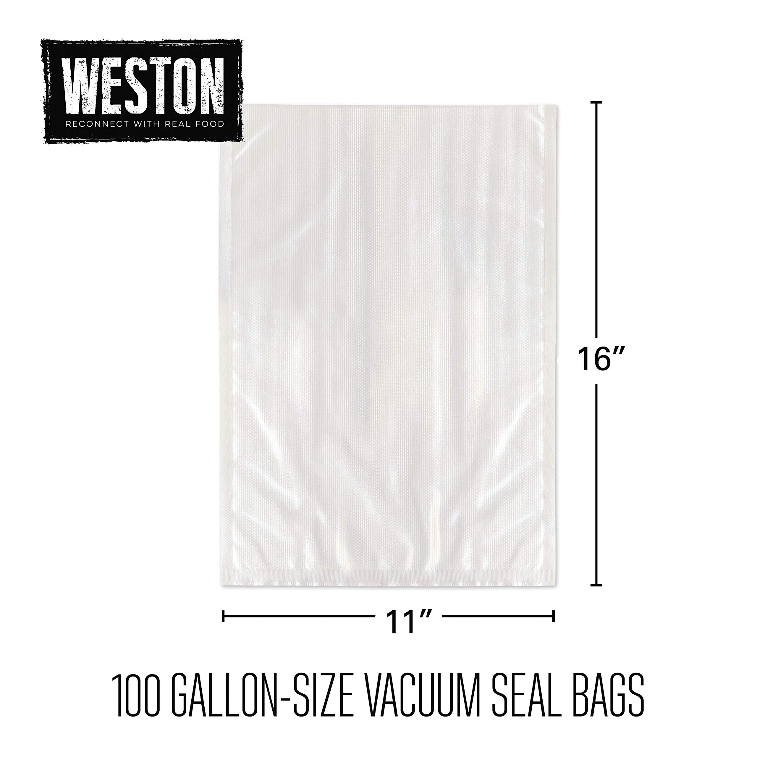 Weston Vacuum Sealer Bags - 100 Count, 11