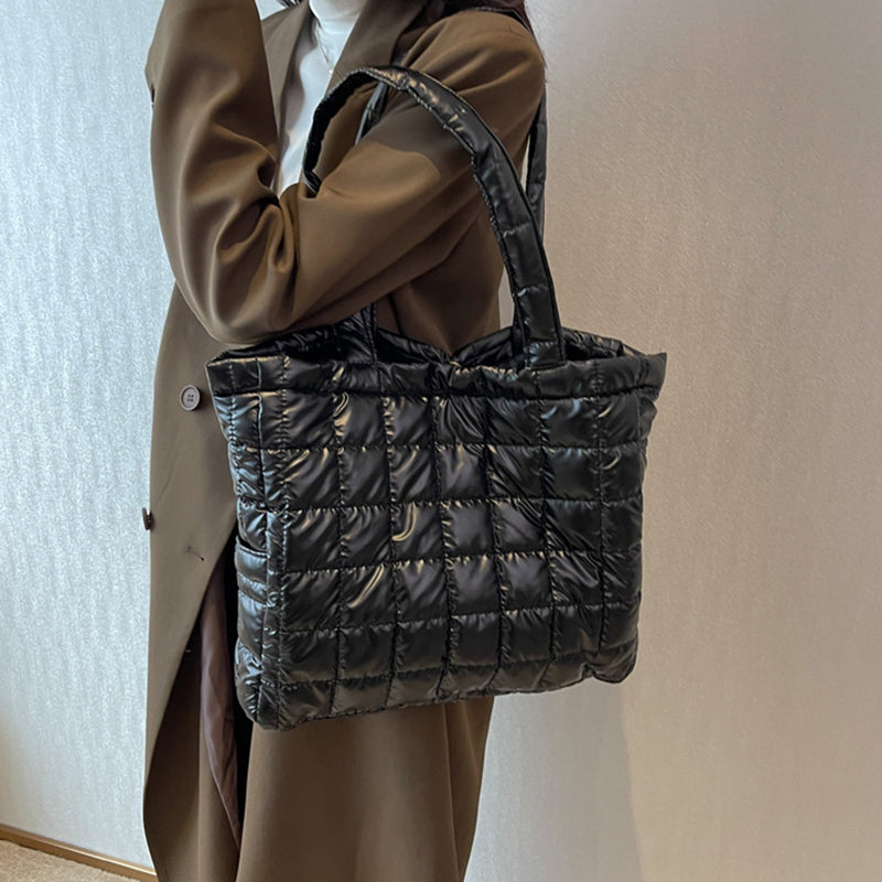 Stylish Winter Shoulder Bags for Women - Fashionable Plaid Handbag Purse - Perfect for Work, Travel & Daily Use