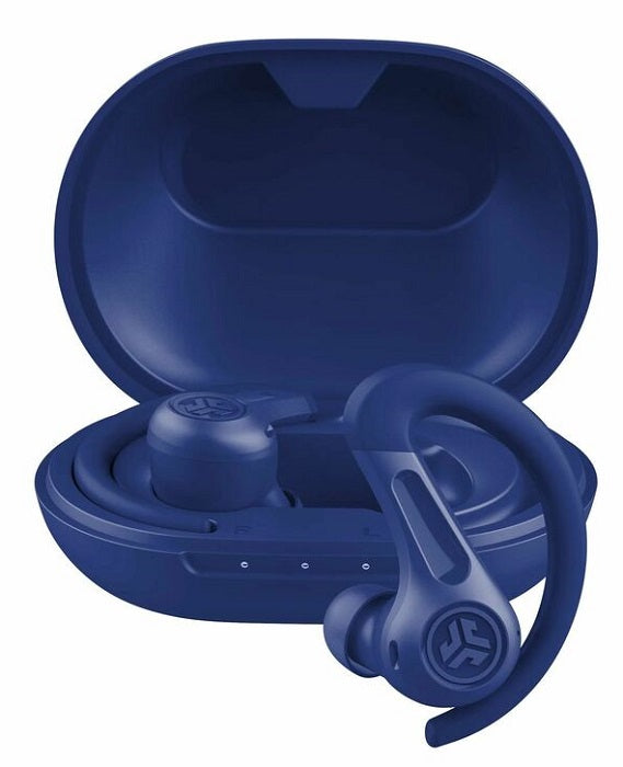 JLab JBuds Sport ANC 4 True Wireless Earbuds - Bluetooth 5.3, Active Noise Cancelling, IP55 Waterproof, 32H Playtime (Black/Blue/Red) | Perfect for Gym, Running & Outdoor Sports