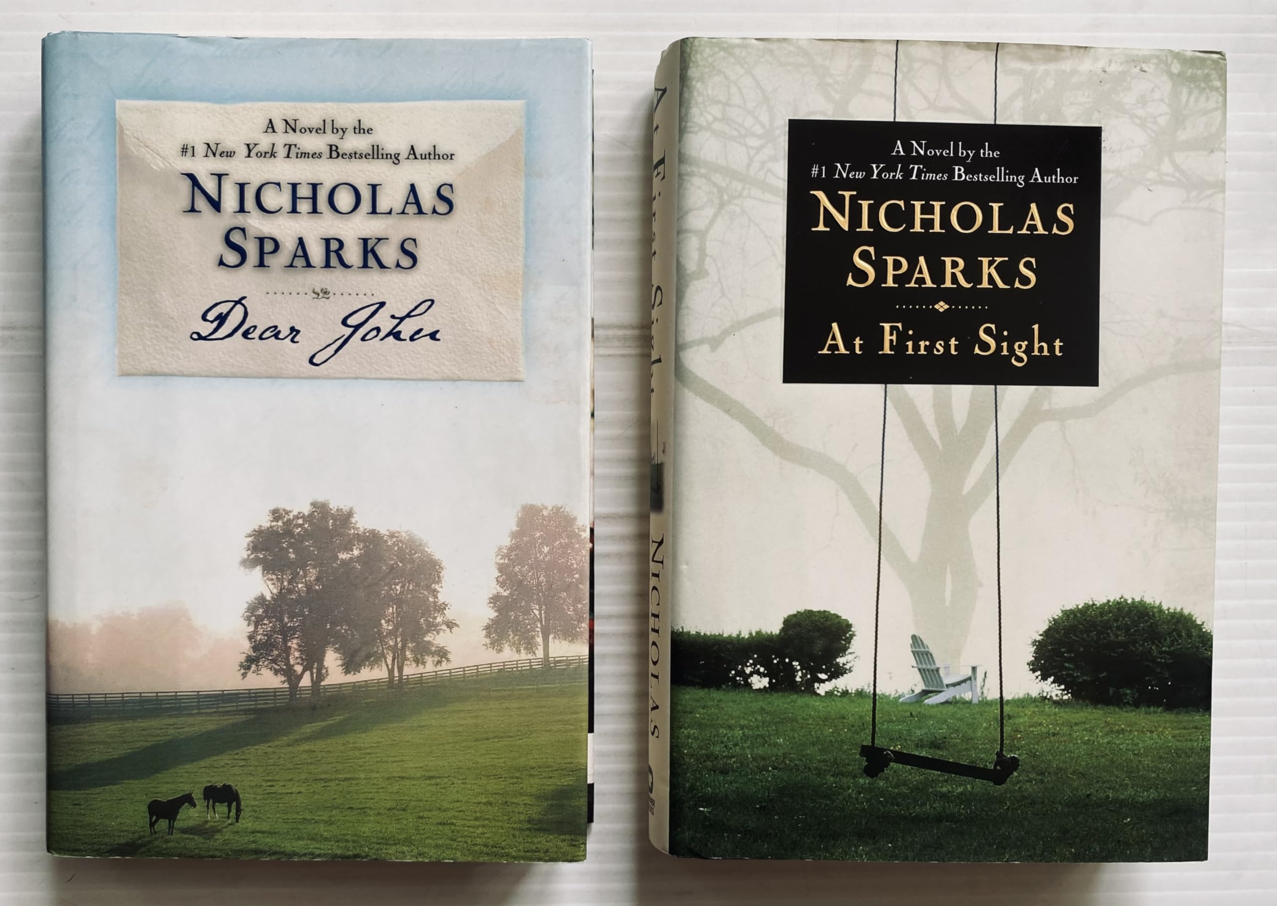 Dear John & At First Sight - 2 Bestselling Romance Novels by Nicholas Sparks - Perfect for Gifts, Book Clubs & Cozy Reading