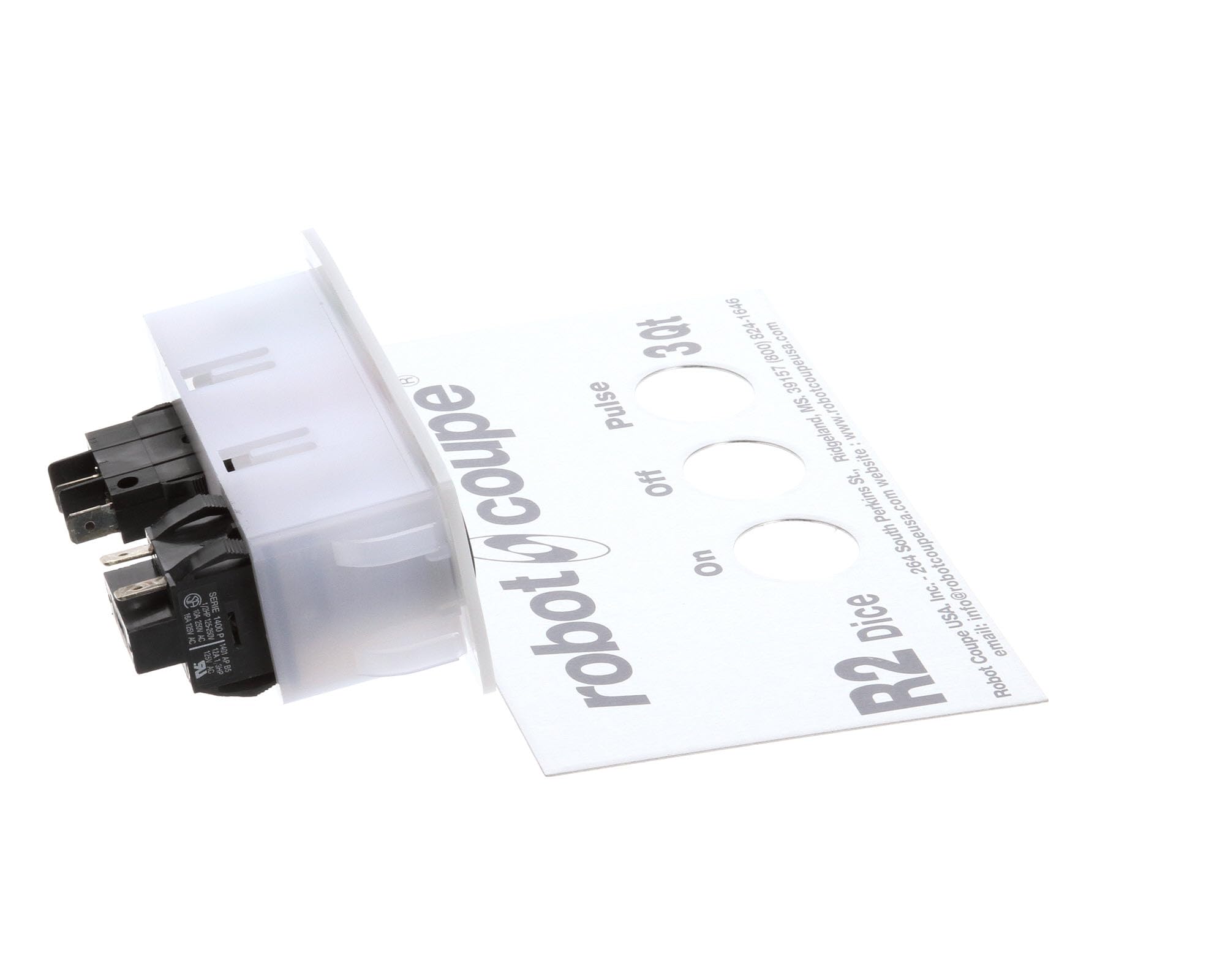 Robot Coupe 39209 On/Off Switch Assembly Replacement Part for R2 Series - Compatible with Commercial Food Processors & Blenders - Perfect for Restaurant Kitchen Equipment Repair