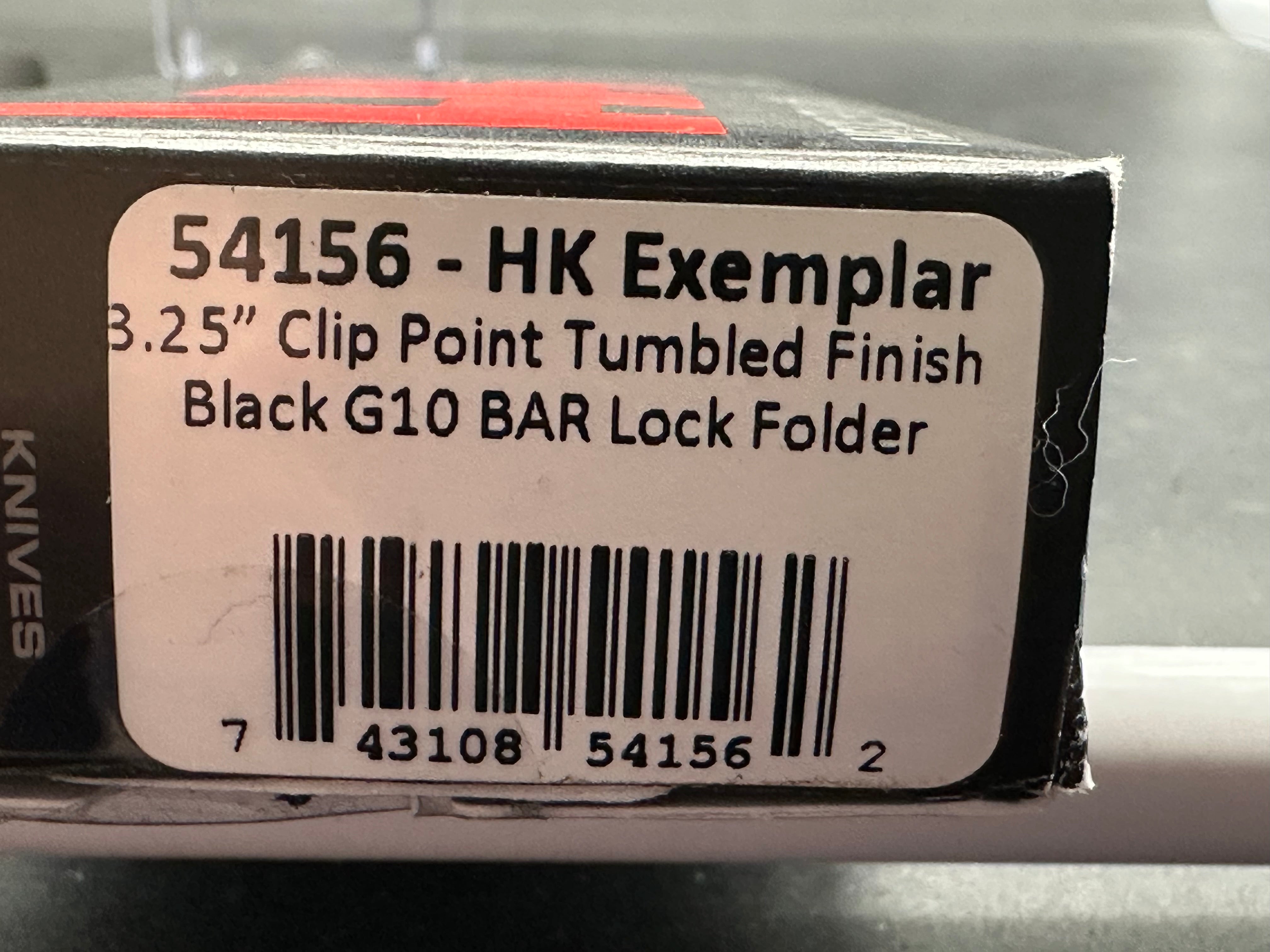 HK Exemplar Pivot Lock Folding Knife - Black G10 Handle, 3.25