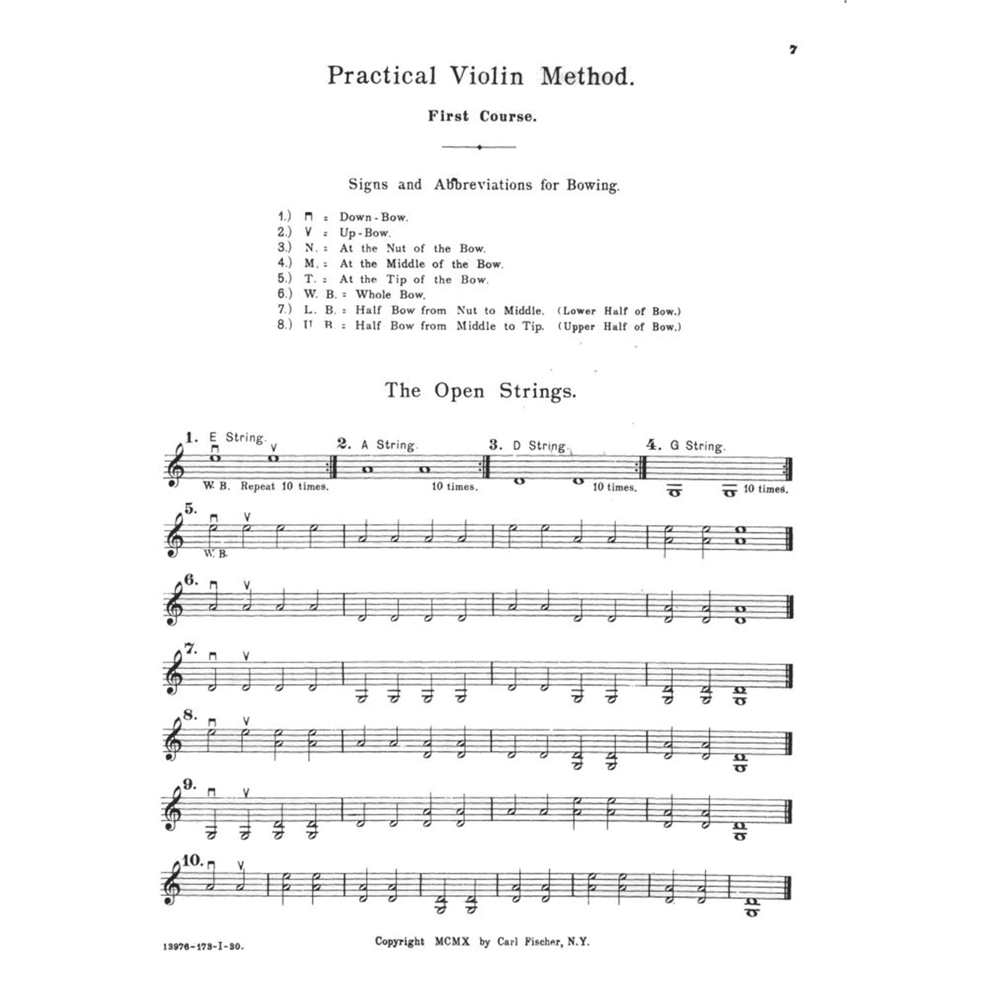 Practical Violin Method Book 1 by C.H. Hohmann - Revised by W.F. Ambrosio | Violin Solo Sheet Music | Carl Fischer Edition | Perfect for Beginners & Music Lessons