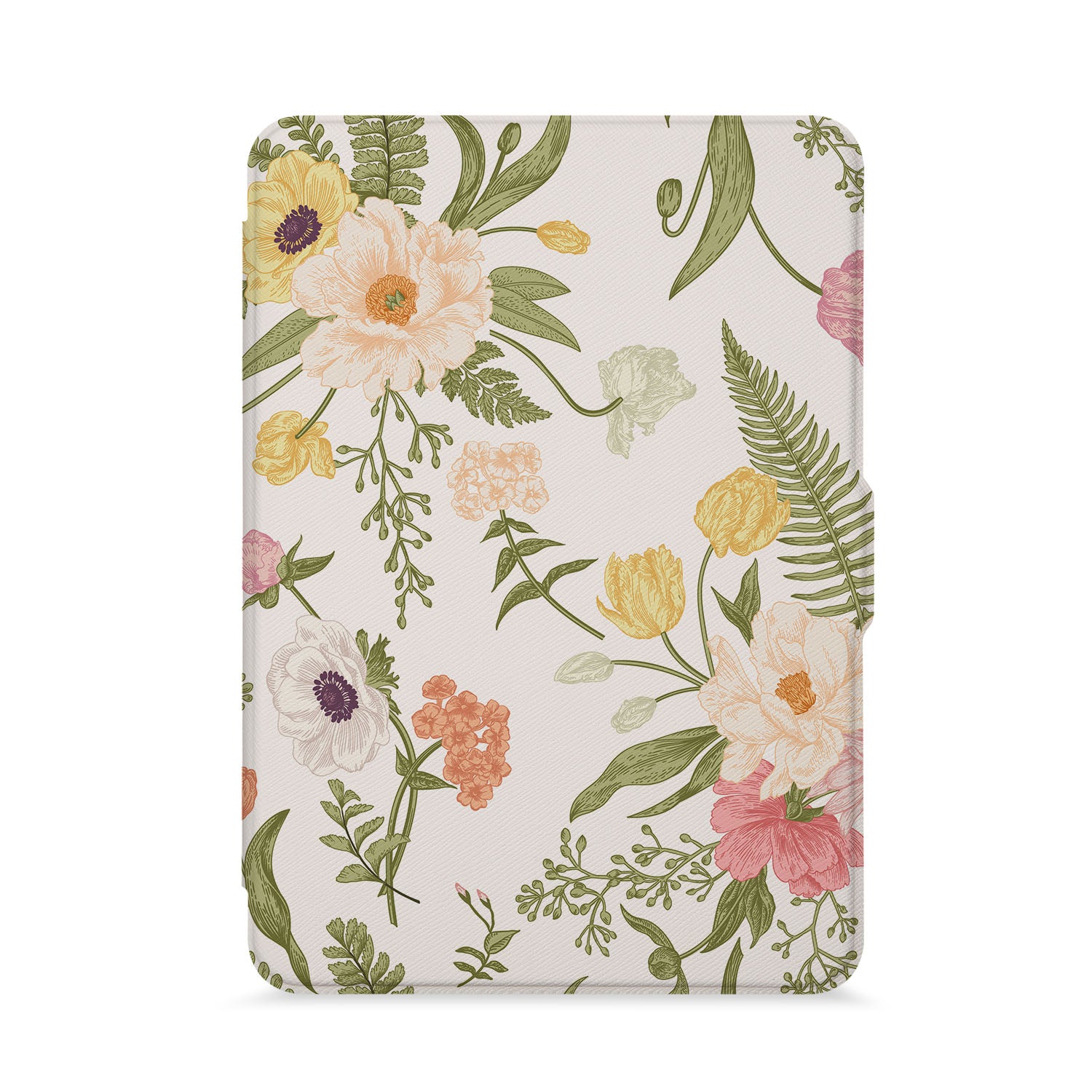 Premium Pink Floral Kindle Case - Protective Cover for Kindle E-Reader with Auto Wake/Sleep - Perfect for Reading at Home, Travel & Gifts