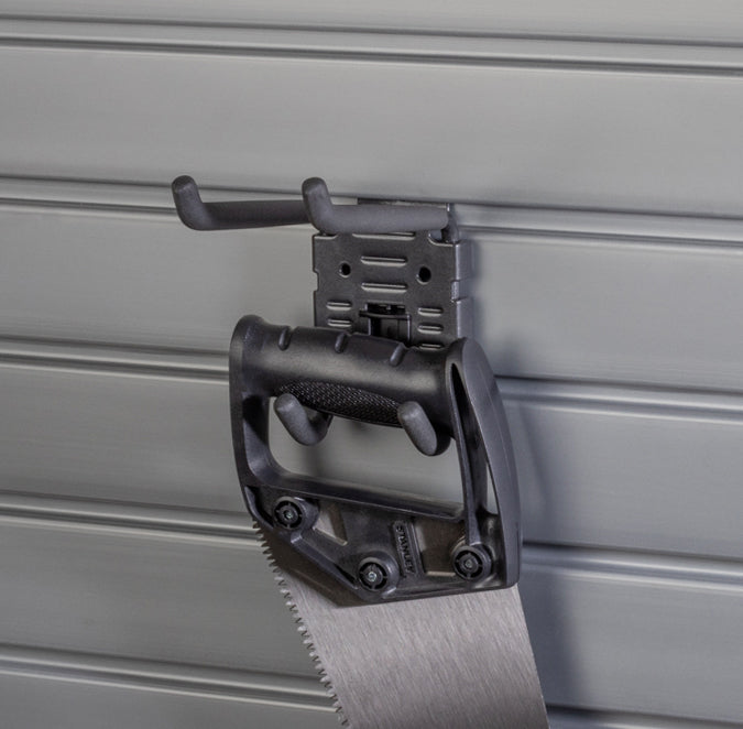 HandiSolutions Double Utility Hook - Heavy Duty Wall Hooks for Hanging Coats, Hats & Keys - Perfect for Entryway, Garage & Closet Organization