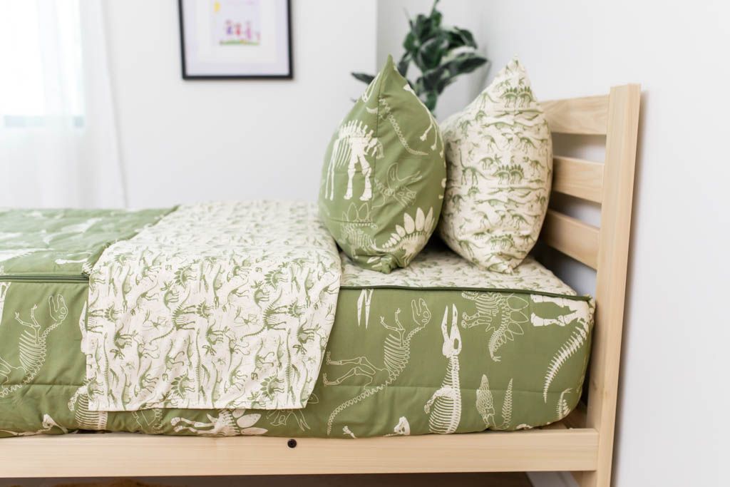 Fossil Print Zipper Bedding Set - Soft & Stylish Comforter Cover with Zipper Closure - Perfect for Kids, Teens & Adults Bedrooms, Dorms & Guest Rooms