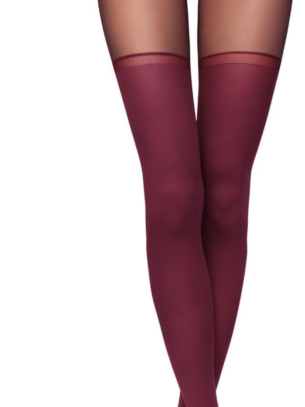 Conte Tights with Stockings - Opaque Imitation Pantyhose 50 Denier for Women | Comfortable & Stylish Legwear for Office, Party & Everyday Wear