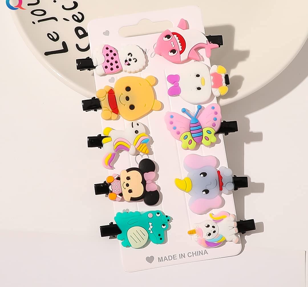 30 Pcs Rainbow Unicorn Ice Cream Hair Clips Set for Girls - Cute Toddler Hair Barrettes & Baby Hair Accessories - Perfect for Birthday Parties, School, and Daily Styling
