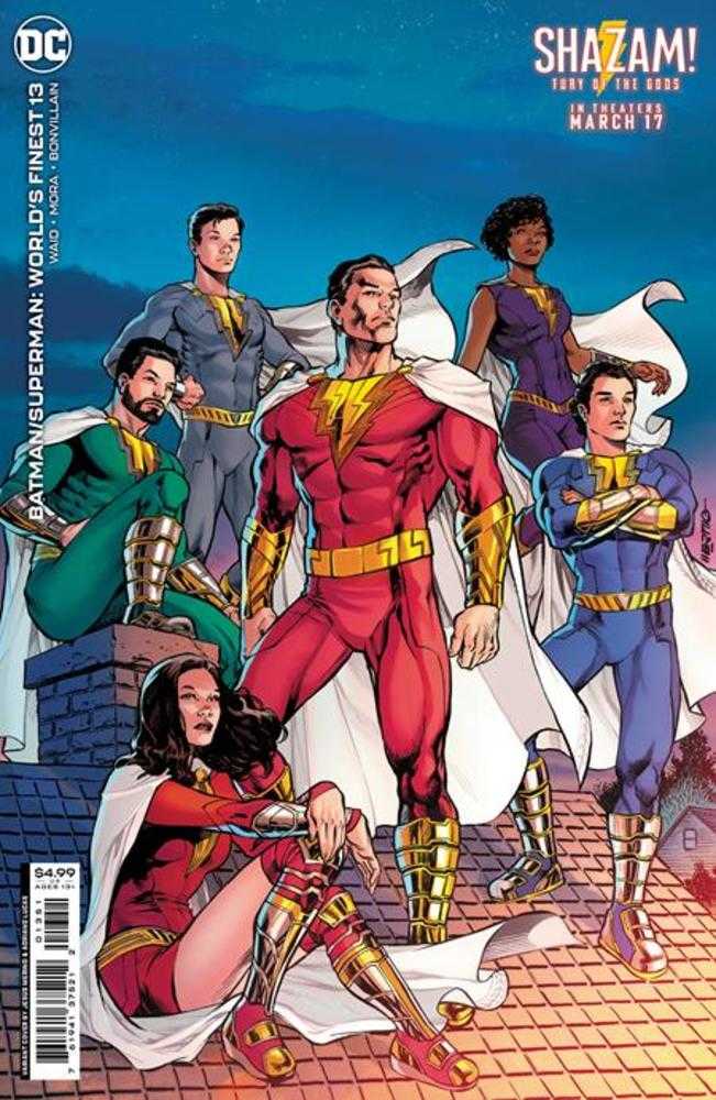 Batman Superman Worlds Finest #13 Comic Book - Jesus Merino & Adriano Lucas Cover - Shazam Fury of The Gods Movie Variant - Premium Card Stock - Collectible DC Comics for Fans & Display