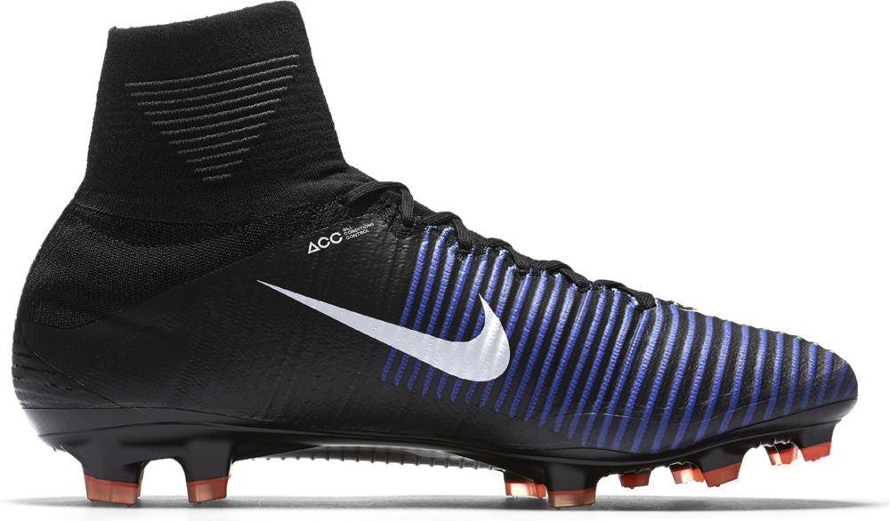 Nike Mercurial Superfly V FG Soccer Cleats - Black/Electric Green - Lightweight Football Shoes for Men - Perfect for Turf & Field Play