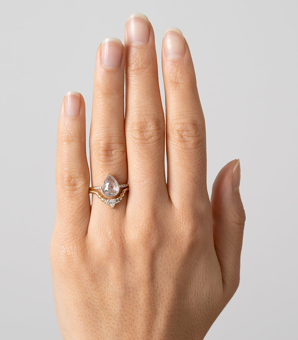 Elegant Tiara Nesting Band - Stackable Rings Set for Women, Perfect for Layering & Everyday Wear - Jewelry Gift for Her, Bridal, Party & Special Occasions