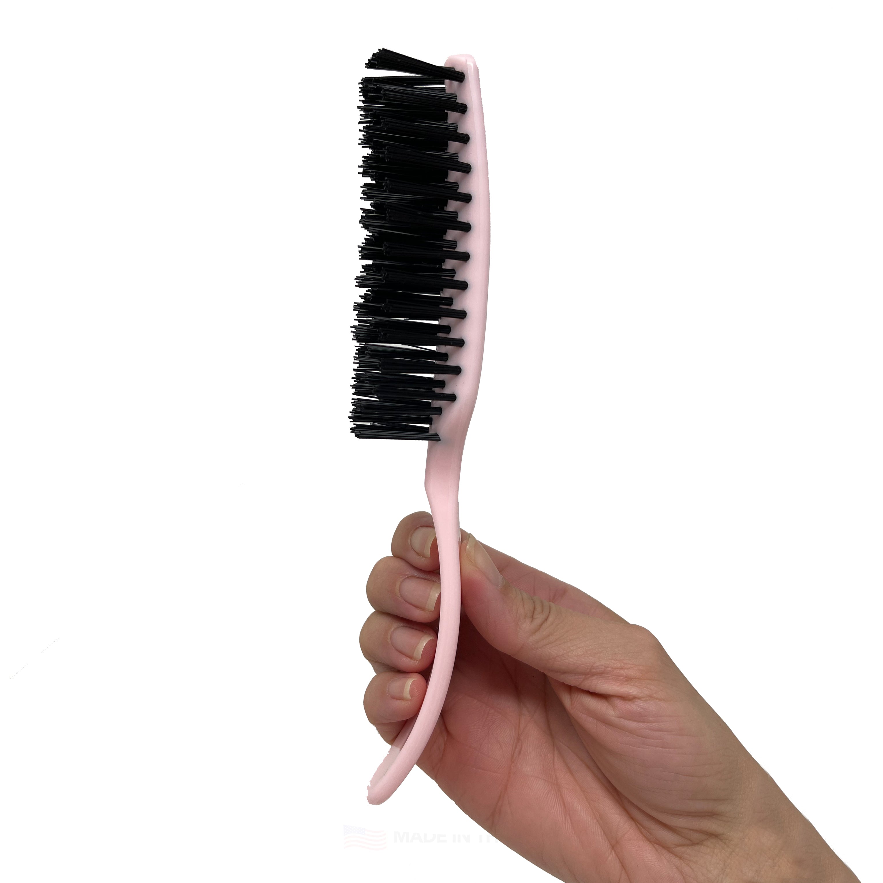 Styling Gear 7 Row Hair Brush with Nylon Bristles - 2 Pack Detangling Brush for Smooth & Shiny Hair - Perfect for Home, Salon & Travel Use