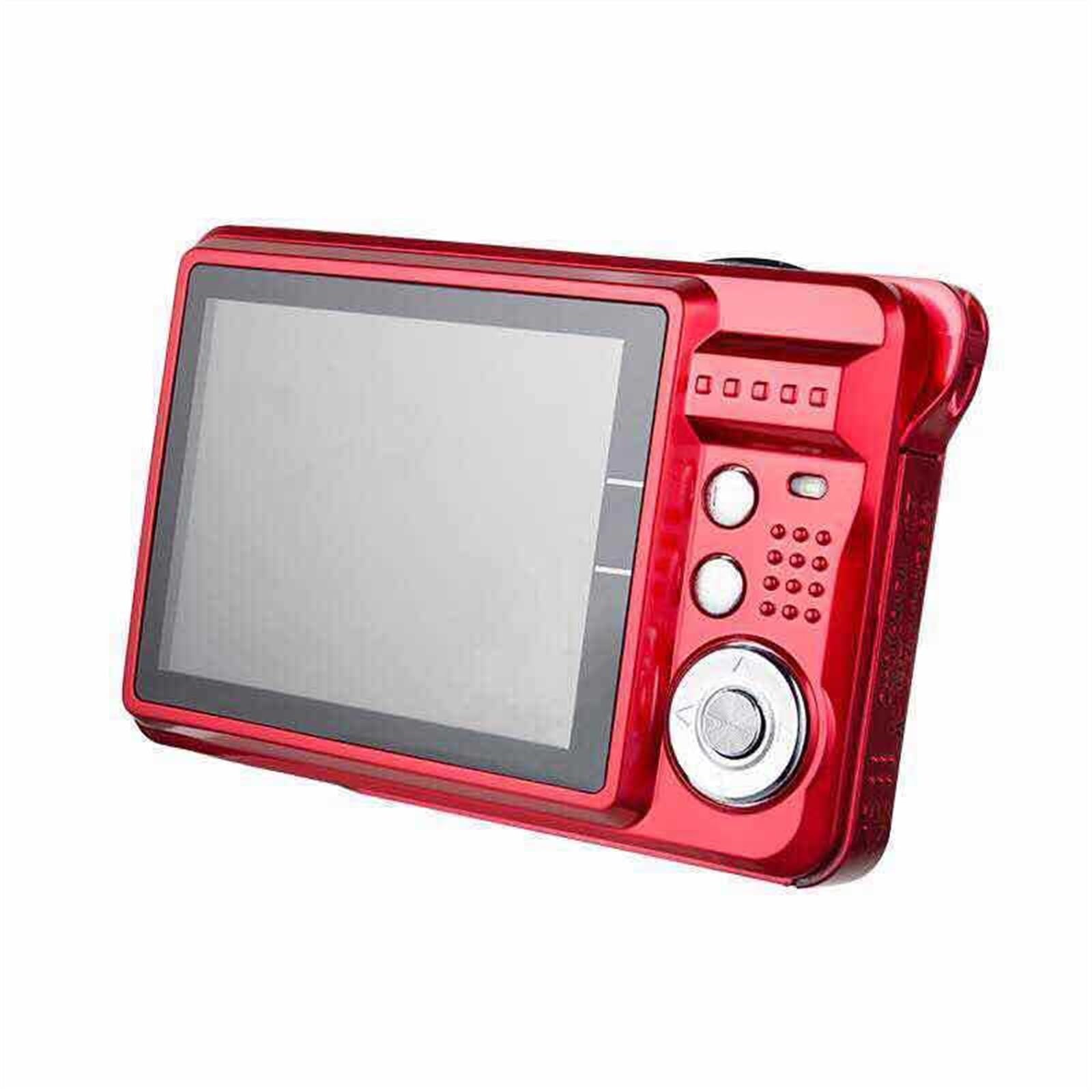 18MP HD Digital Camera for Students - Selfie Video Camcorder with Card Reader (Red) | Perfect for School Projects, Travel Photography & Vlogging