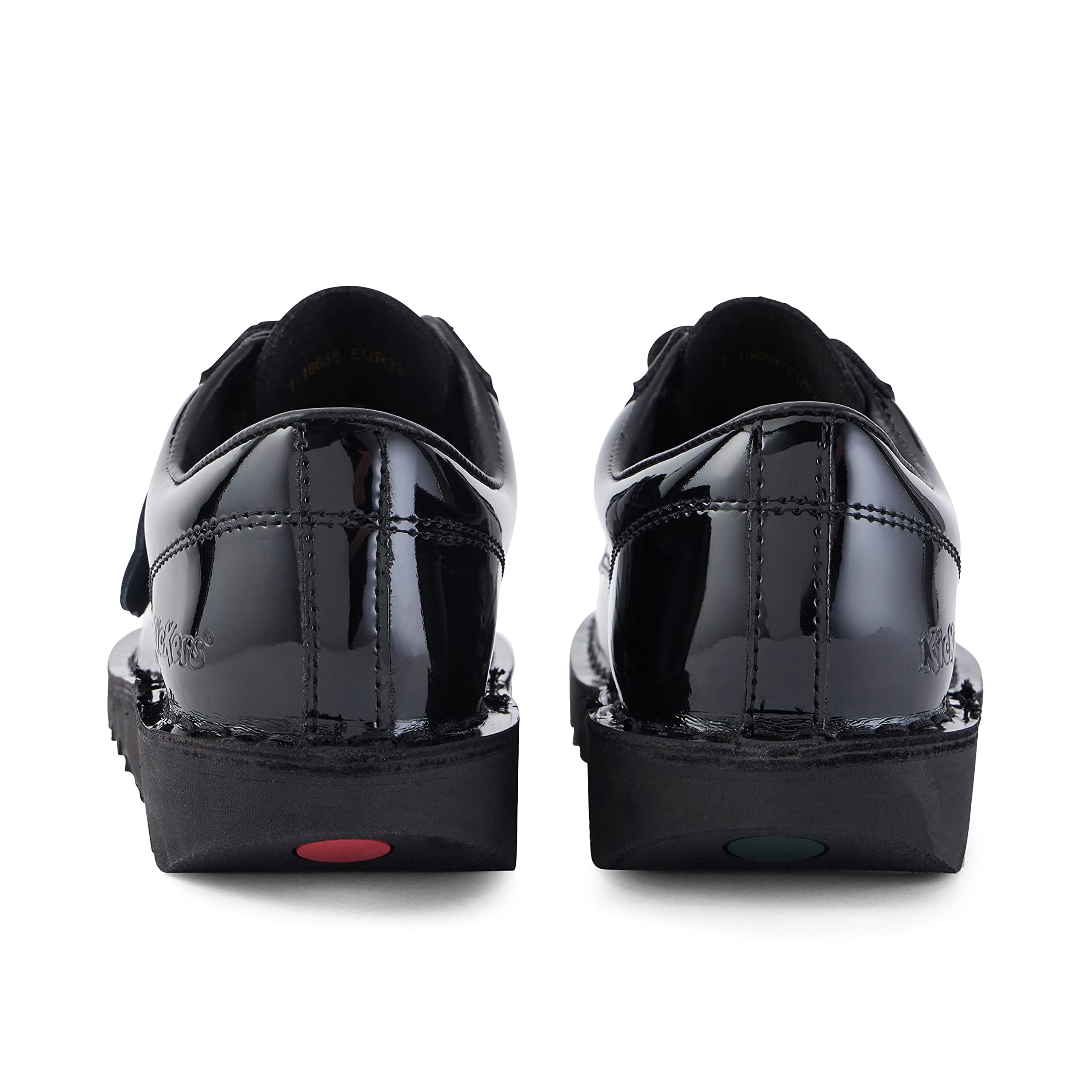 Kickers Girls Kick Lo Core School Shoes - Black Size 7 | Comfortable & Durable for School, Play & Everyday Wear
