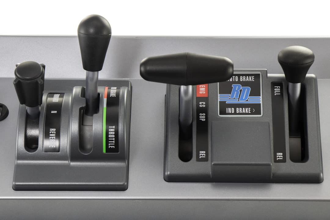 RailDriver USB Desktop Train Cab Controller - Realistic Throttle, Brake, Reverser & Switch Controls for Windows PC | Perfect for Train Simulators & Hobbyists
