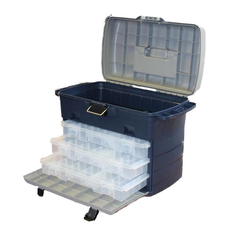 Leeda Large Tackle Box System - Premium Fishing Gear Storage Organizer for Lures, Hooks & Accessories - Perfect for Bass, Trout & Saltwater Fishing Trips