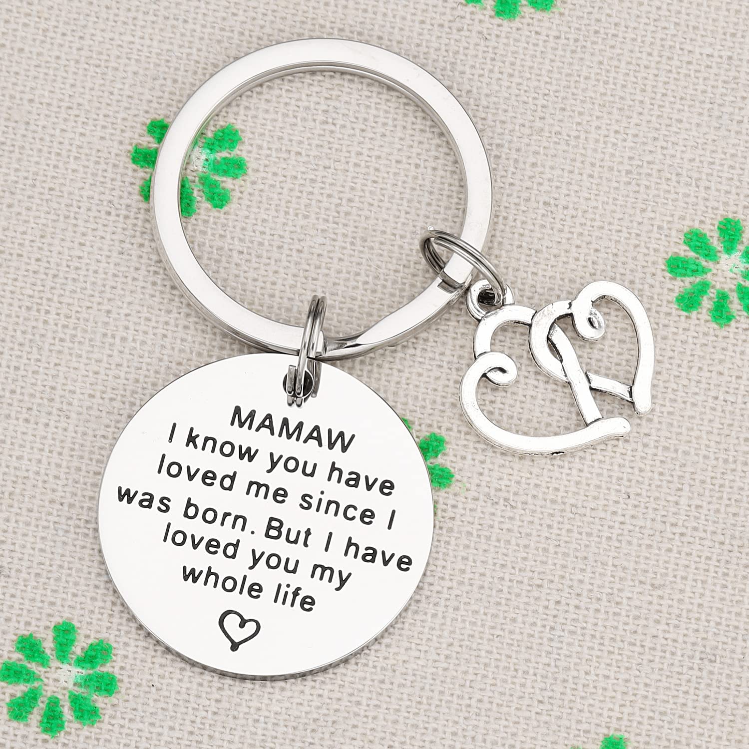 Mamaw Gifts Keychain for Women - Best Mamaw Ever Keychain Gift for Grandmothers, Birthday, Christmas, and Everyday Use
