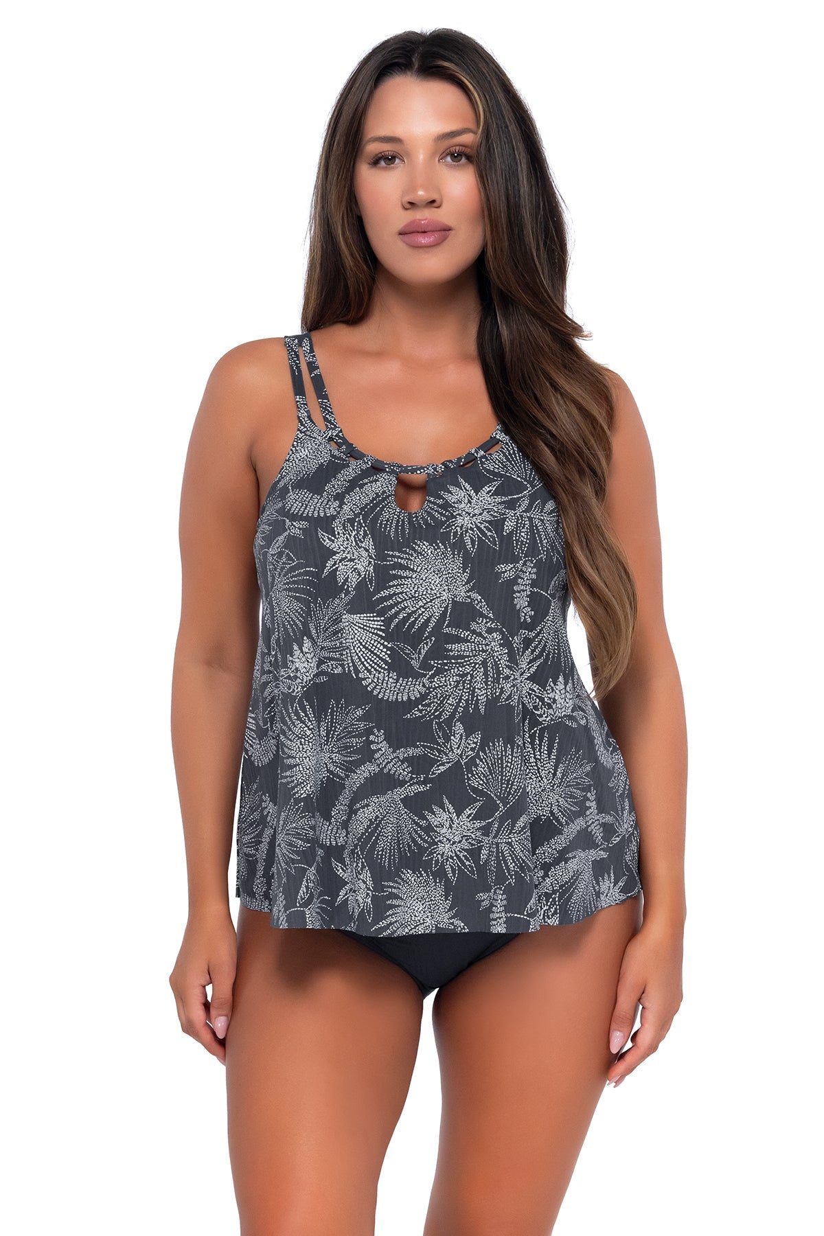 **Sadie Tankini Bikini Top for Women - Seagrass Texture, Adjustable Straps, UPF 50+ Sun Protection - Perfect for Beach Vacations, Pool Parties & Summer Getaways**