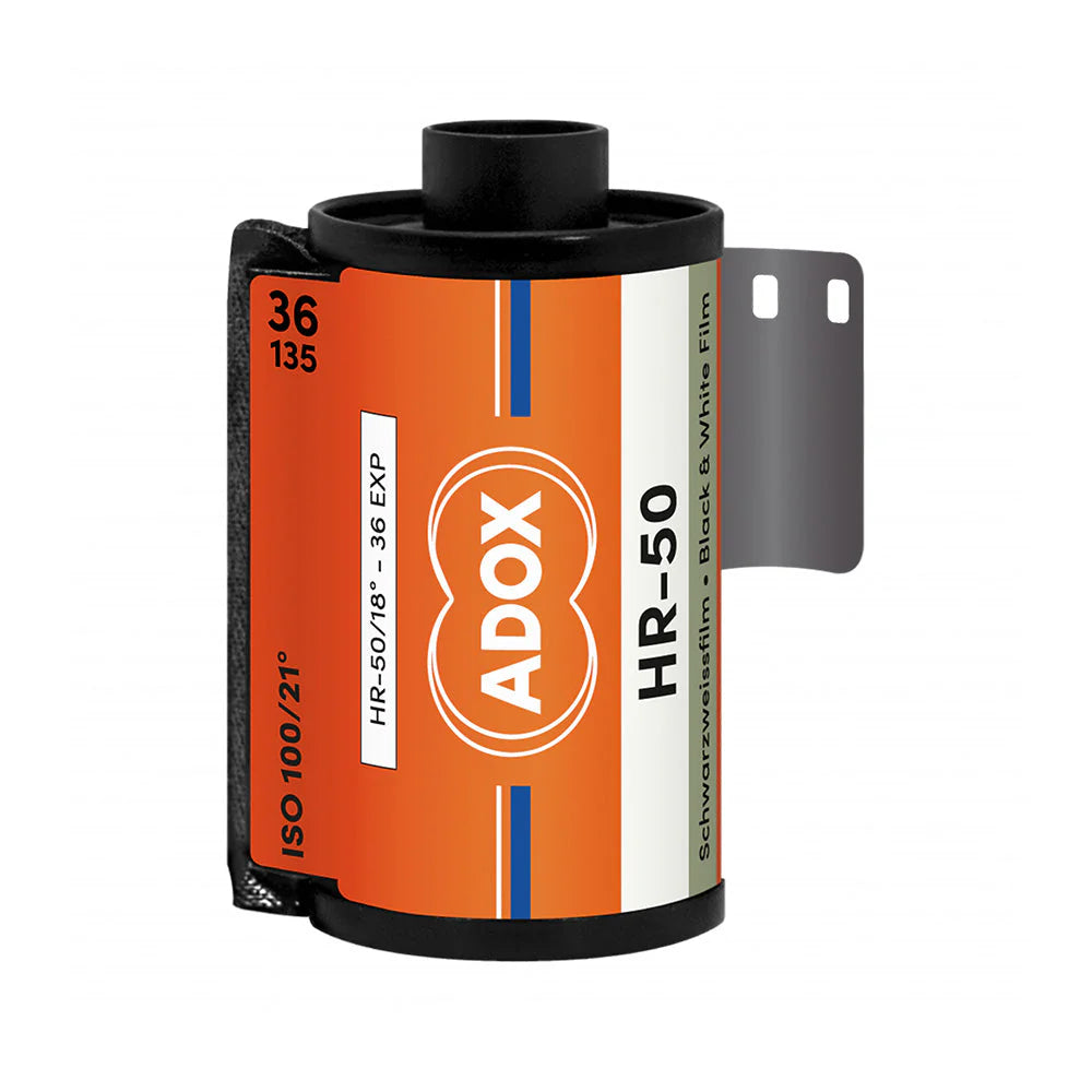 HR 50 Black and White Negative Film, 35mm ISO 50 - Classic B&W Photography Film for Vintage Cameras, Street Photography & Artistic Shots