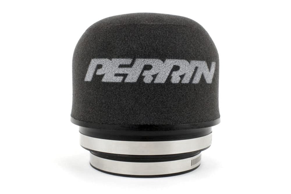 PERRIN Performance Air Intake Filter for Mitsubishi EVO 8 & EVO 9 (4.5 Inch) - High Flow Replacement Filter - Perfect for Street Racing & Track Performance Upgrades