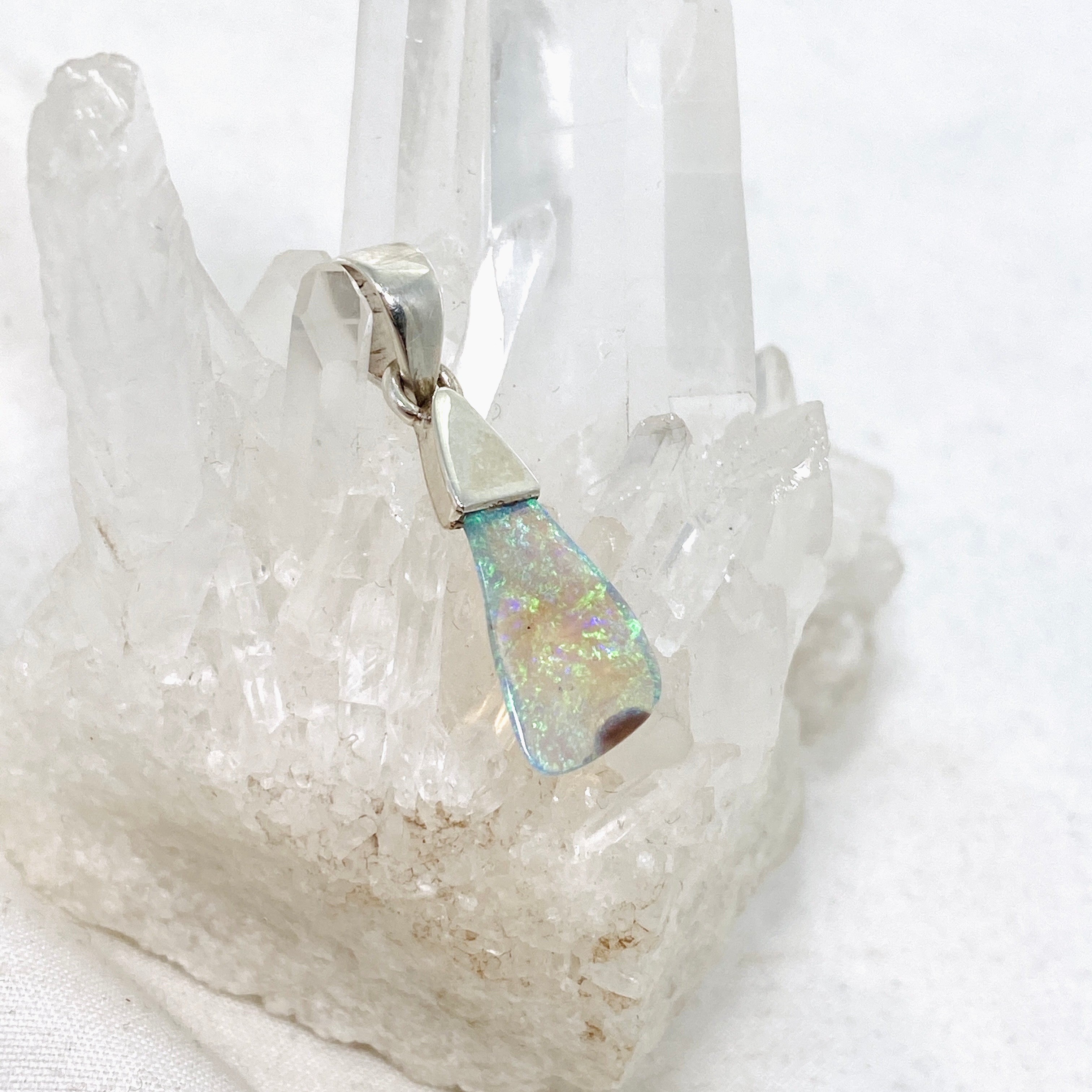 Natural Australian Opal Solid Freeform Pendant Necklace PPGJ809 - Unique Handcrafted Jewelry for Women, Perfect Gift for Birthday, Anniversary & Special Occasions
