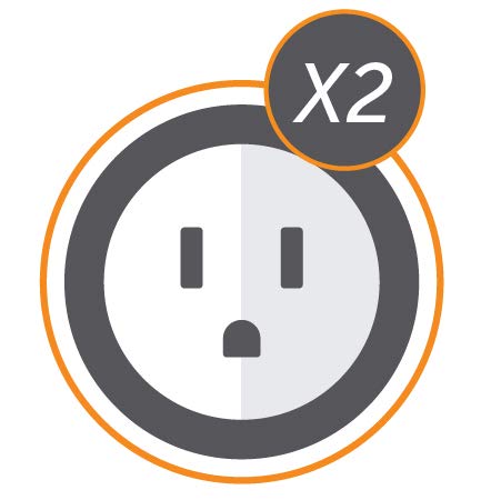 2 Grounded Outlets