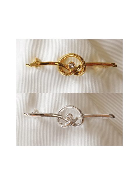 Elegant Twirl Crystal Stock Pin for Women - Vintage Brooch for Dresses, Coats & Scarves - Perfect for Weddings, Parties & Formal Events