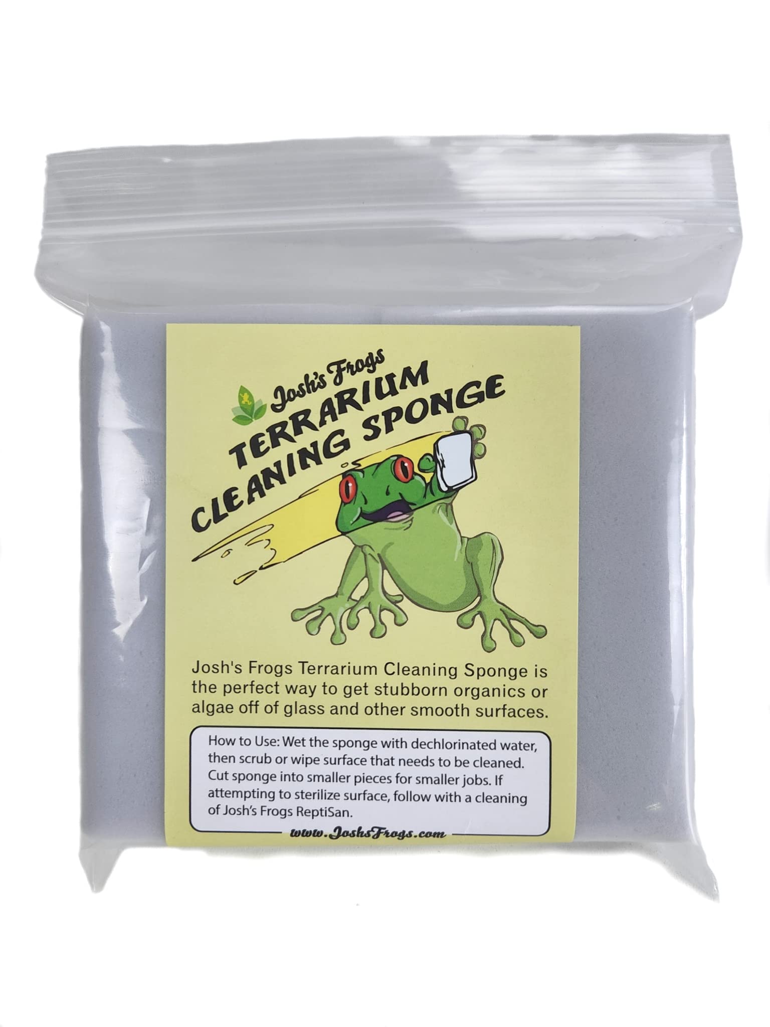 Terrarium Cleaning Sponges (4 Pack) - Microfiber Glass Tank Scrubbers for Reptile & Plant Terrariums - Perfect for Aquariums, Vivariums and Miniature Gardens