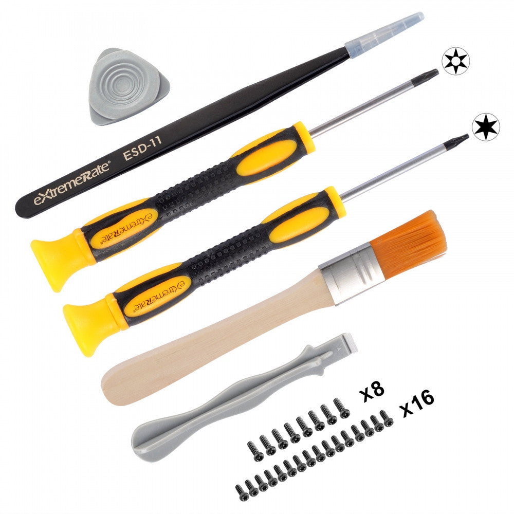 eXtremeRate T6 T8H Screwdriver Set - Professional Opening Tools for Xbox One, Xbox 360, Xbox Series S/X Controller Repair (XBOWP0041GC) - Perfect for DIY Controller Mods & Fixes