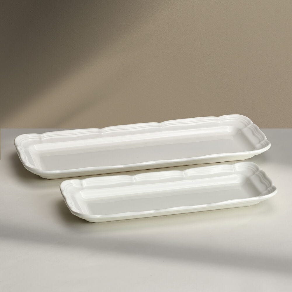 French Countryside® 50th Anniversary Set of 2 Wooden Bread Trays - Rustic Serving Boards for Bread, Cheese & Charcuterie - Perfect for Farmhouse Dining & Entertaining