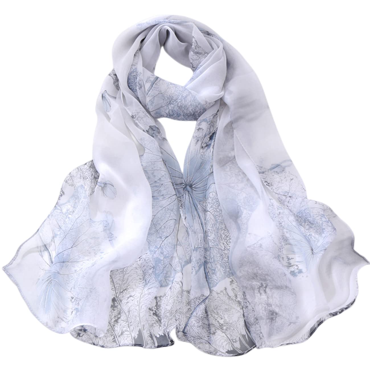 FAIRYGATE Lightweight Chiffon Scarf for Women - Soft Elegant Shawl Wrap Fashion Accessory - Perfect for UK Gifts, Parties, Weddings & Everyday Wear (Style 20A46)