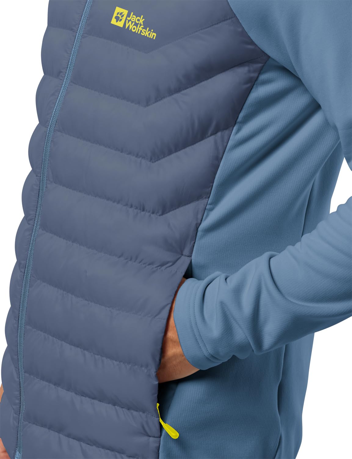 Jack Wolfskin ROUTEBURN PRO HYBRID M - Lightweight Hiking Jacket for Men, Waterproof & Breathable Outdoor Gear - Perfect for Camping, Backpacking and Mountain Adventures