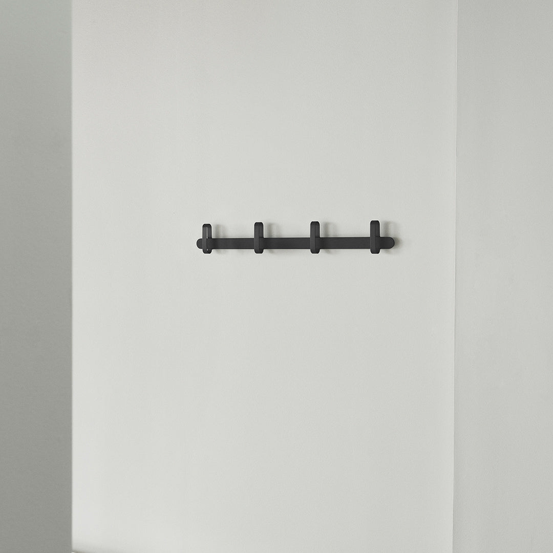 4-Pack Modern Hoop Coat Rack - Wall Mounted Entryway Organizer for Hats, Scarves & Bags | Perfect for Hallway, Bedroom or Mudroom Storage