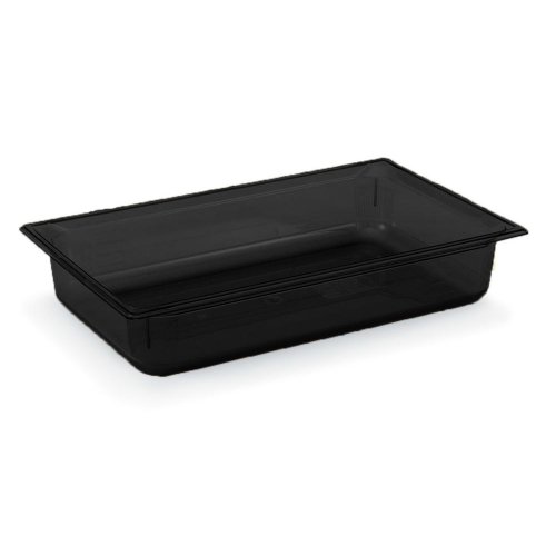 Vollrath Black Full Size Super Pan 3 - 13.6 Qt. Plastic Mixing Bowl for Baking, Cooking & Food Prep - Commercial & Home Kitchen Use