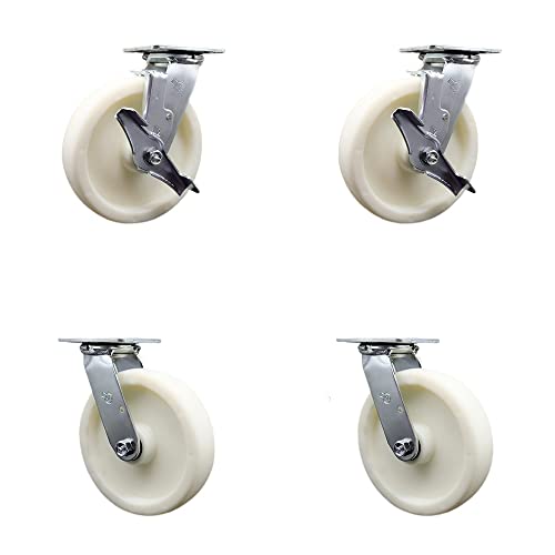 4 Swivel w/2 Brakes & 4 Swivel Locks