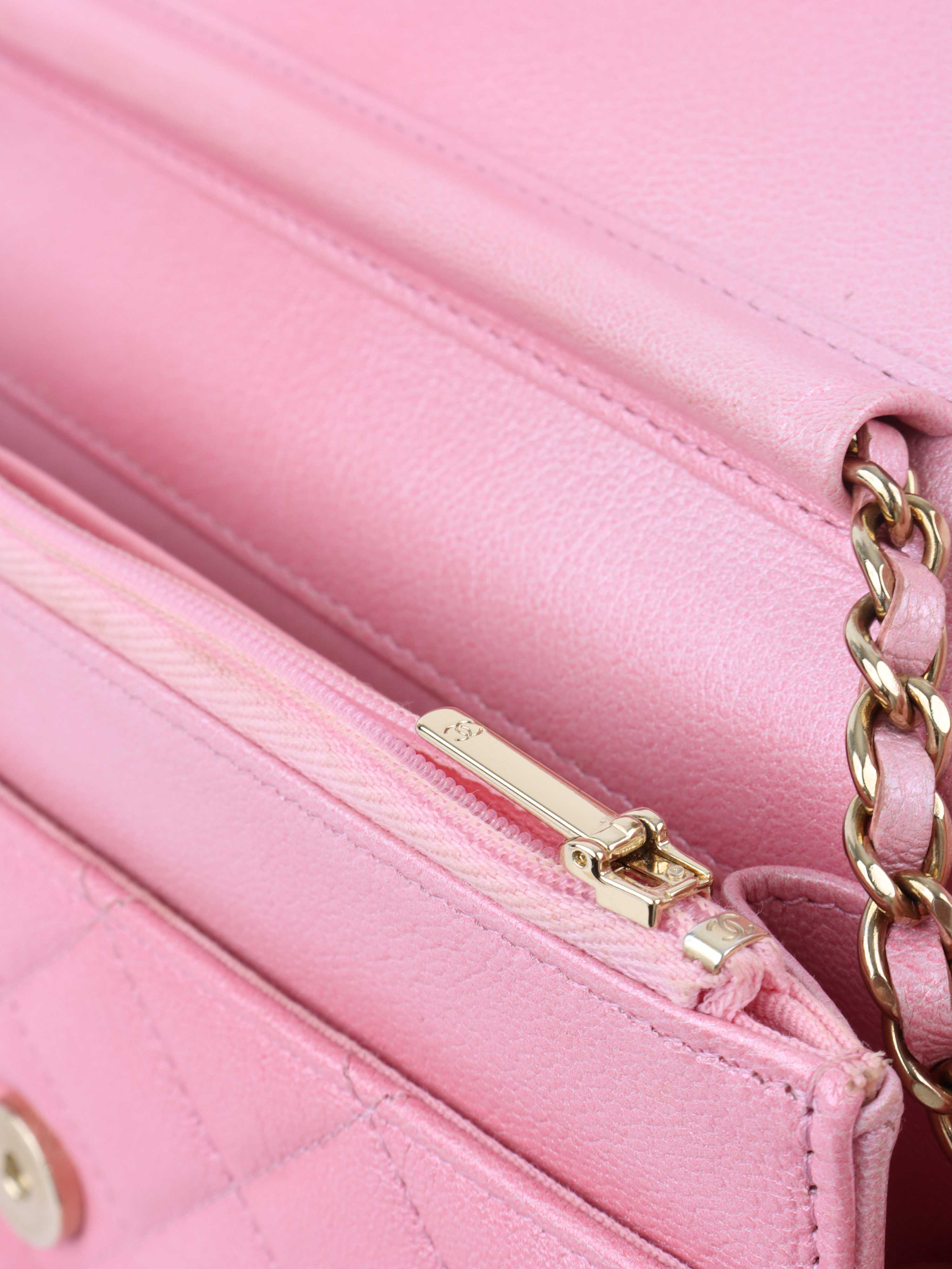 Chanel Light Pink Wallet on Chain - Stylish Crossbody Bag for Women | Perfect for Parties, Dates & Everyday Use