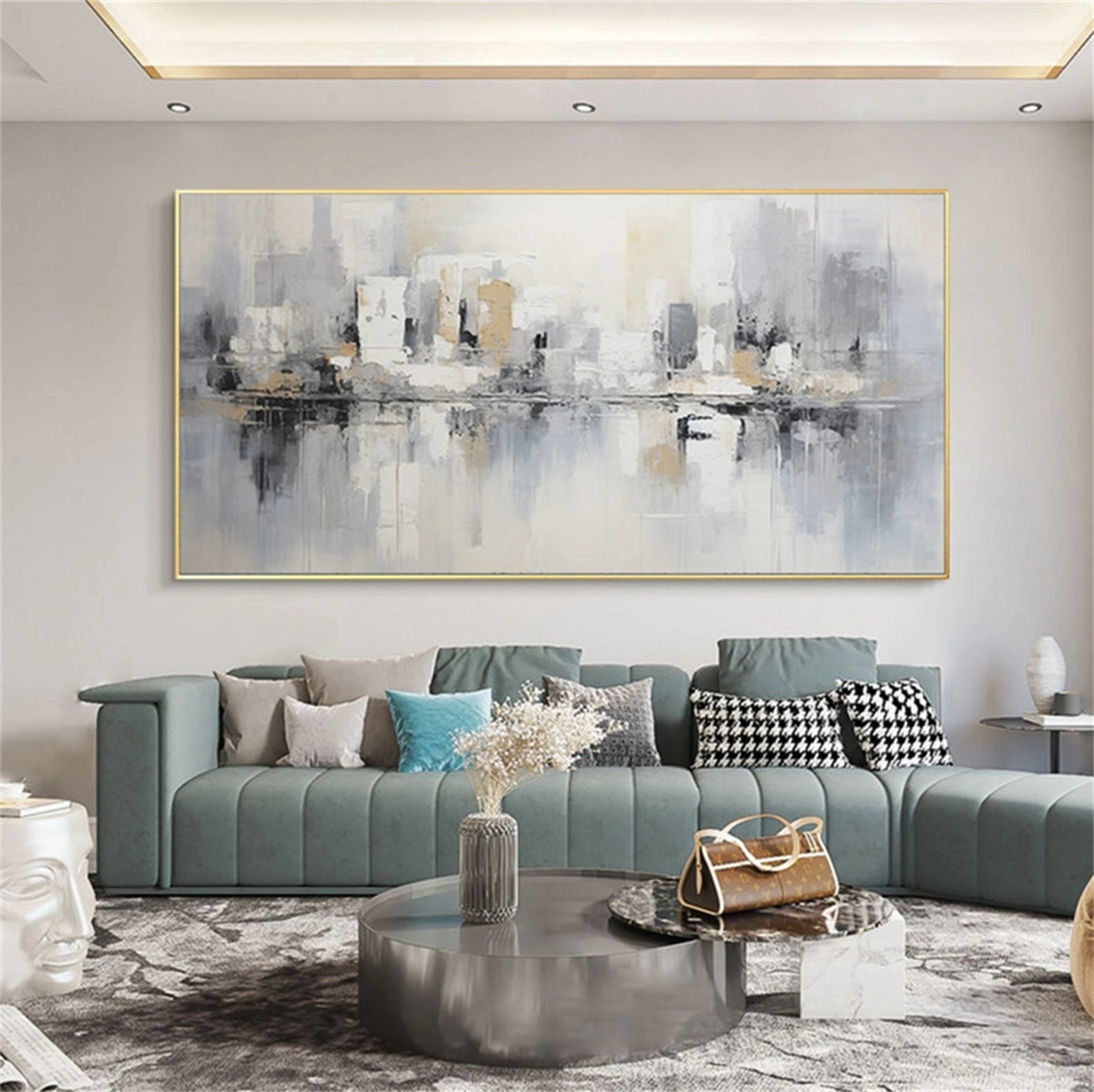 Urban Landscape Painting #UL 022 - Modern Wall Art for Home & Office Decor - Perfect for Living Room, Bedroom or Workspace
