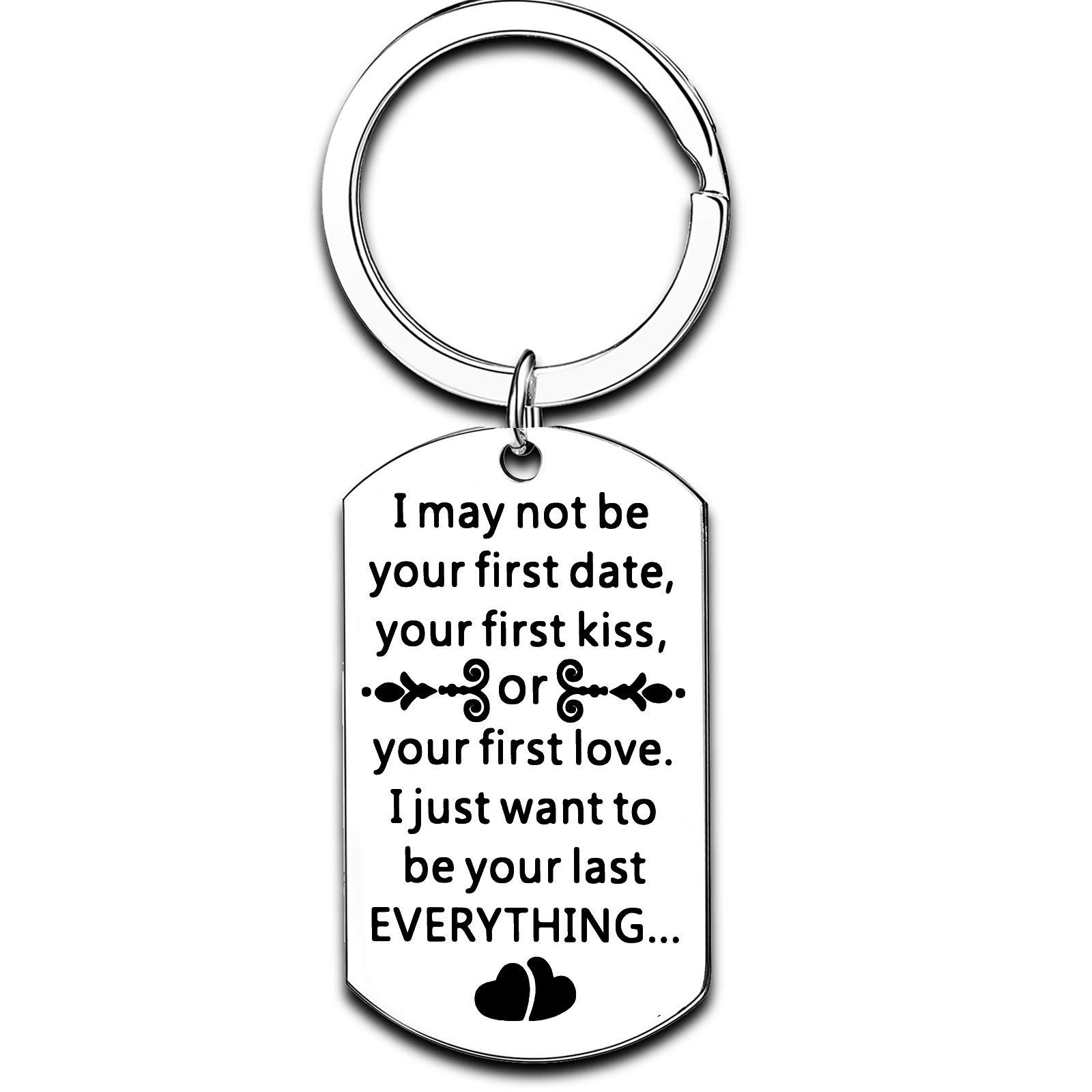 Romantic Couple Keychain Set - Personalized Gifts for Boyfriend, Husband, Girlfriend & Wife - Valentine's Day, Birthday & Anniversary Present - Perfect for Date Nights, Travel & Everyday Carry