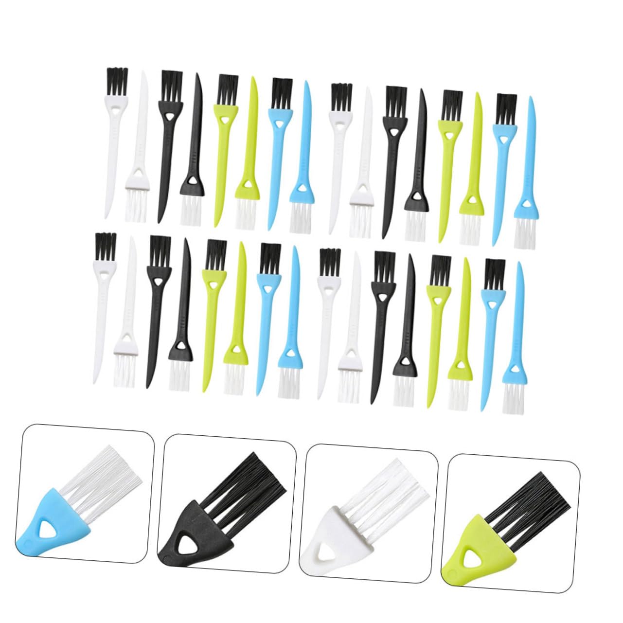 PartyKindom 108 Pcs Electric Shaver Cleaning Brush Kit - Razor Brush, Clipper Brush & Espresso Cleaner Tool for Electric Shavers, Car & Clothes - Perfect for Home, Salon and Travel Grooming Accessories