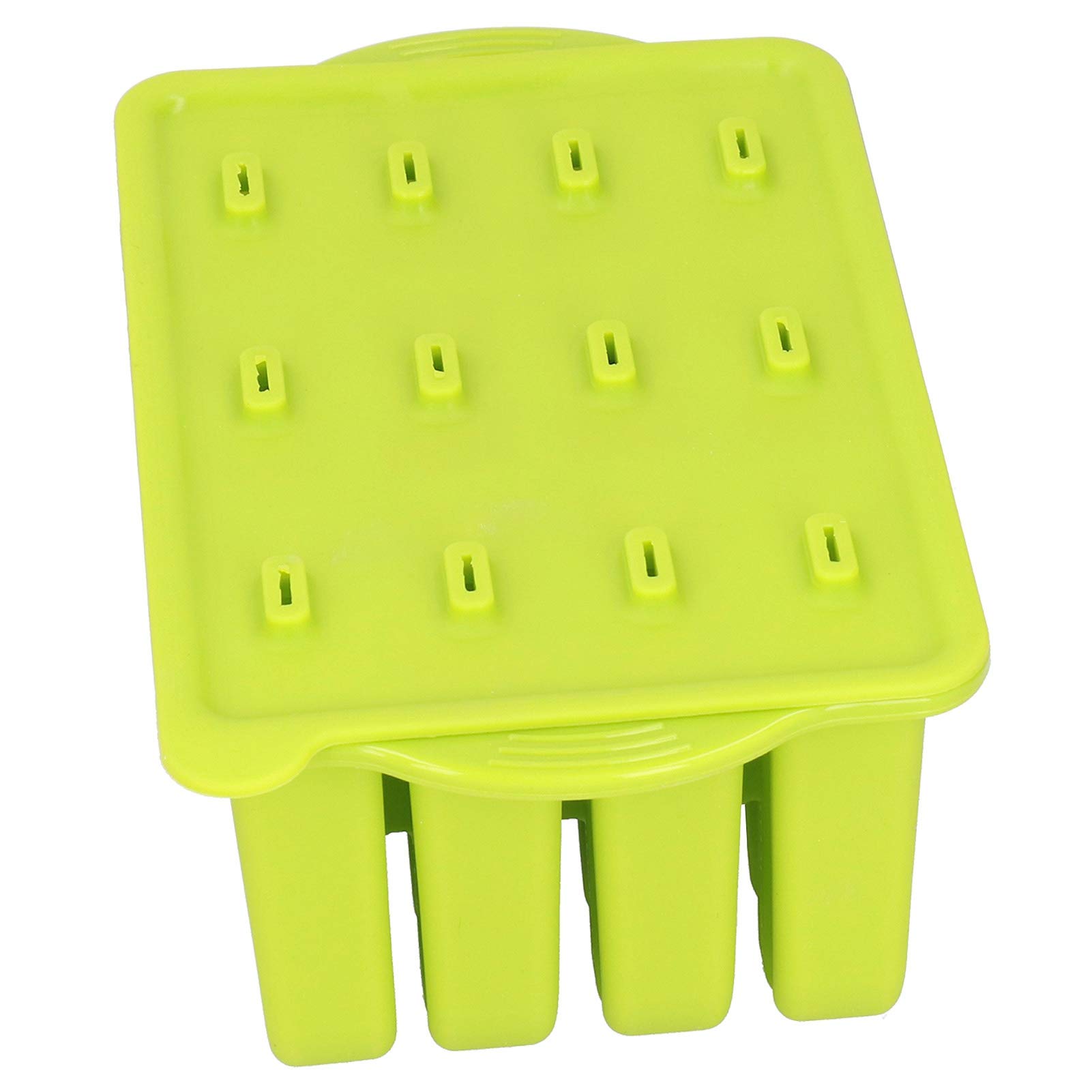 Premium Silicone Ice Cream Mold Set - 50 Popsicle Sticks Included - Heat Resistant, Non-Stick & Easy Clean - Perfect for Homemade Ice Cream, Frozen Treats & Party Desserts - Ideal for Home Kitchen, Bakery & DIY Dessert Making (Green)