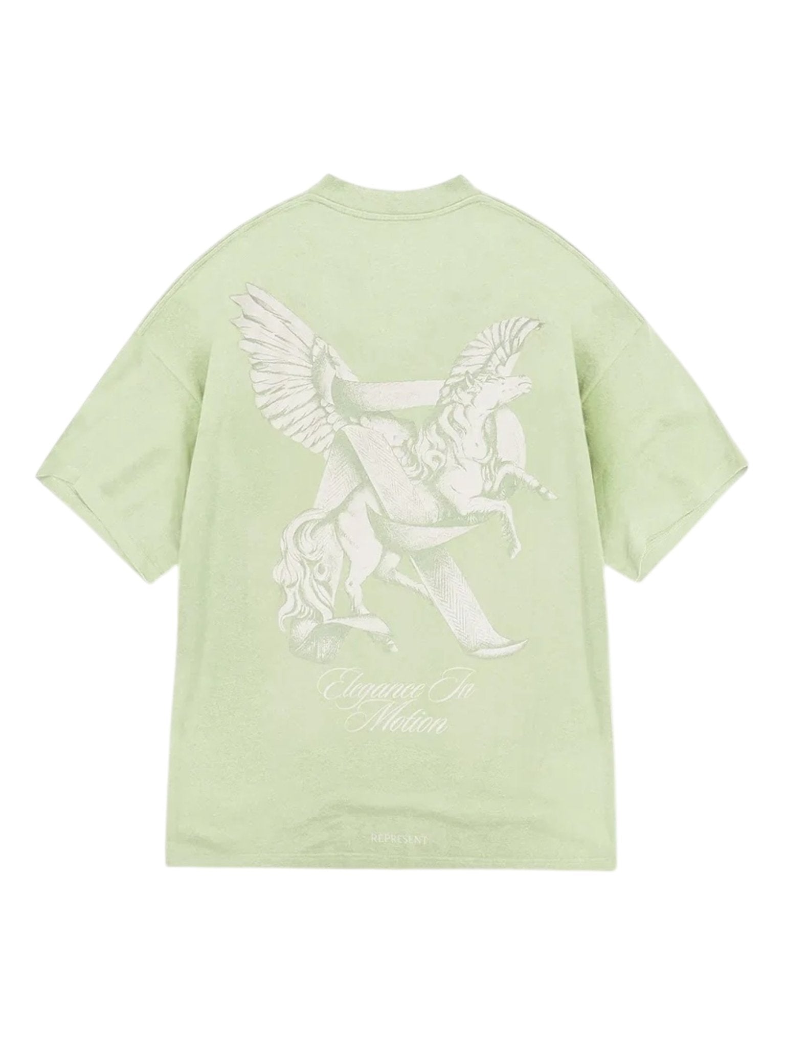 Represent MLM41066 Elegance in Motion Tee - Soft Matcha Green Women's T-Shirt | Comfortable Casual Wear for Everyday Outfits & Street Style Fashion