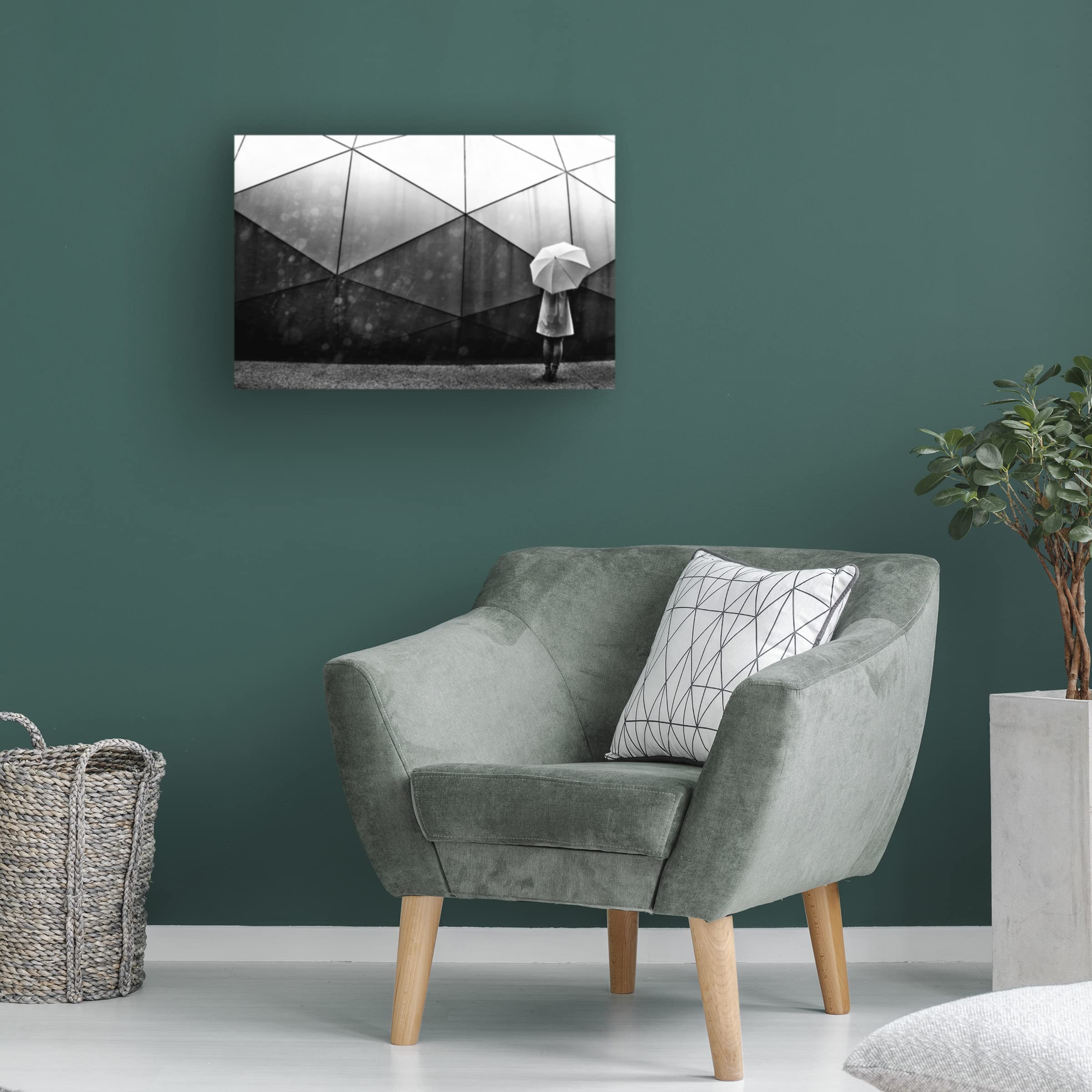 Keisuke Ikeda 'Umbrella Dome' Canvas Wall Art Print - Modern Japanese Home Decor for Living Room, Bedroom & Office