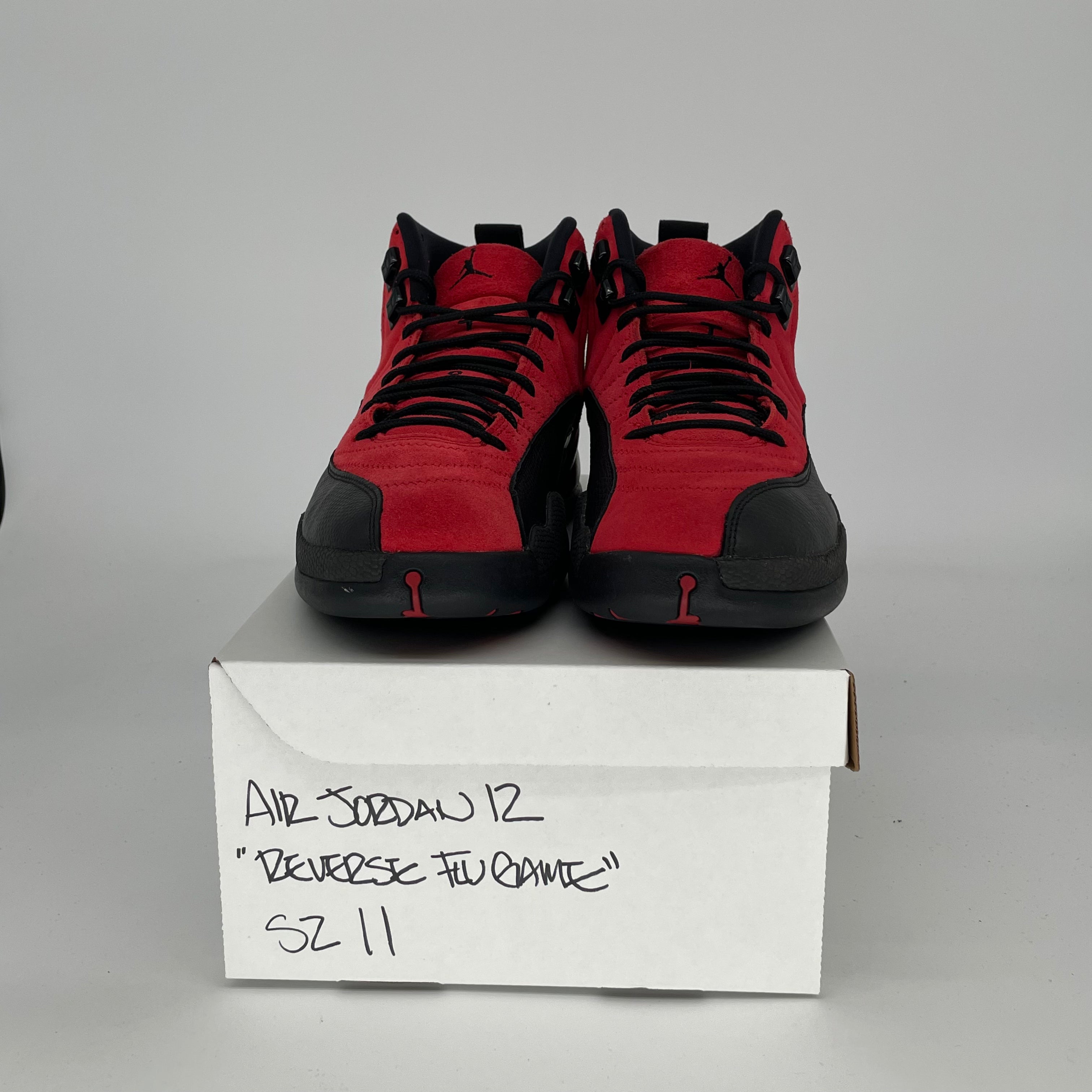 AIR JORDAN 12 Reverse Flu Game Basketball Shoes - Men's Size 11/Women's 12.5 (CT8013-602) - Retro Sneakers for Streetwear & Court Performance