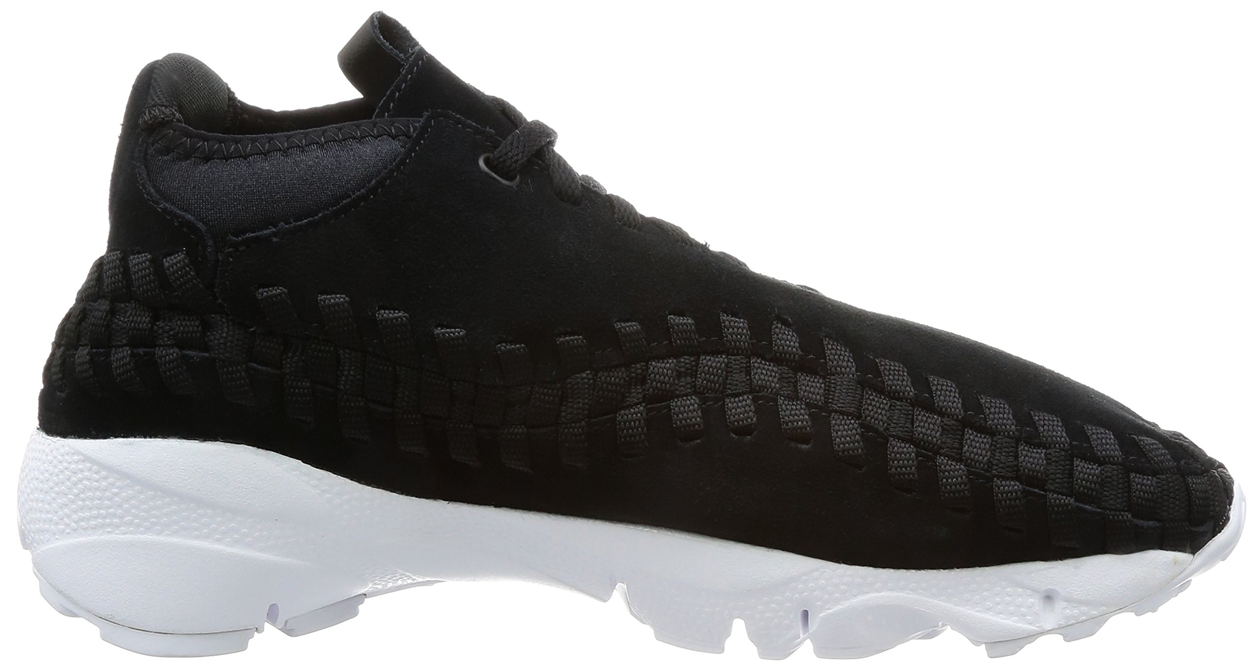 Nike Men's Air Footscape Woven Chukka Sneakers - Black/White - Size 8.5 M US - Comfortable Casual & Athletic Shoes for Walking, Running, and Everyday Wear